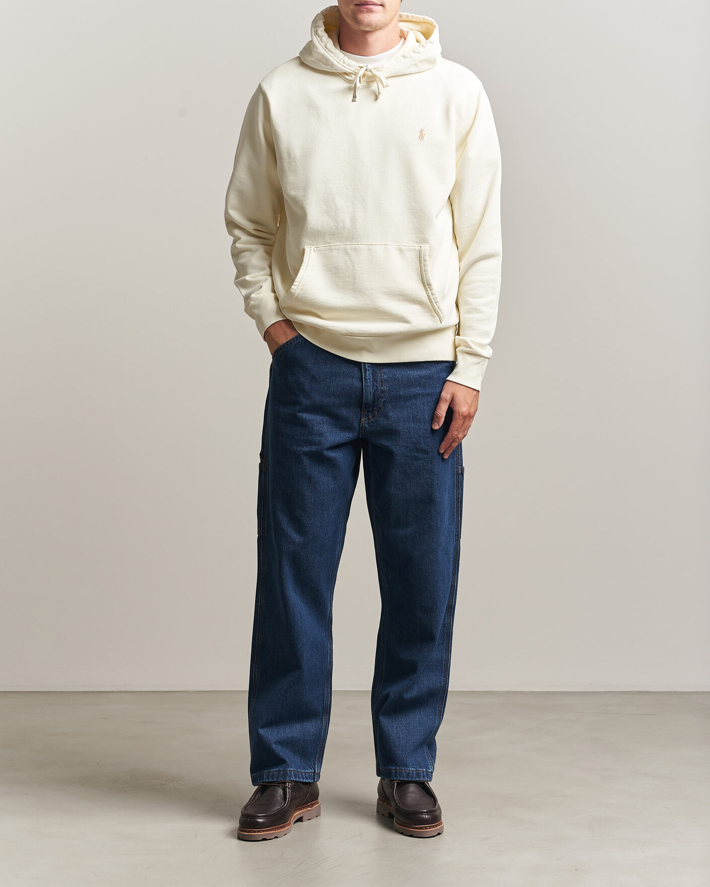 Uomini | Maglieria | Polo Ralph Lauren | Loopback Terry Hoodie Clubhouse Cream