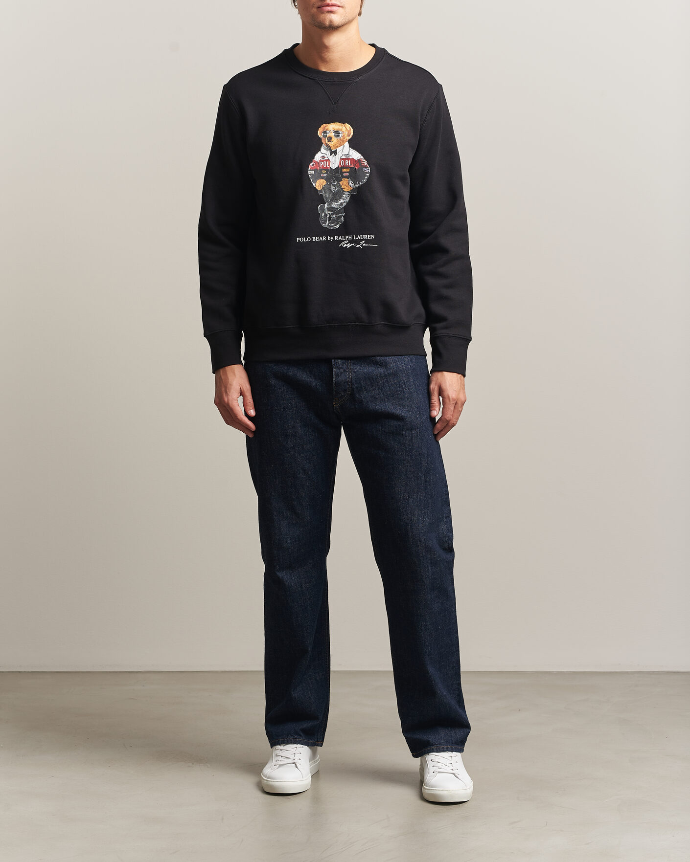 Uomini | Maglieria | Polo Ralph Lauren | Fleece Bear Sweatshirt Polo Black