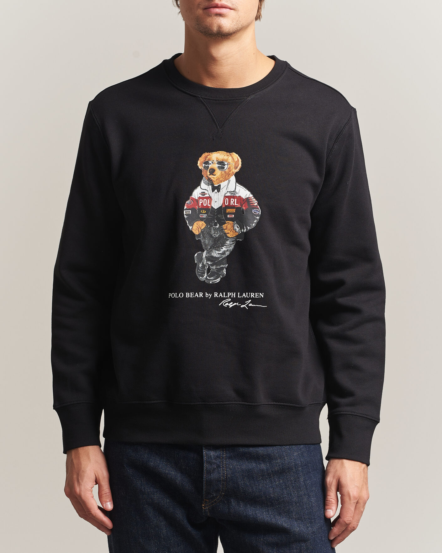 Uomini | Maglieria | Polo Ralph Lauren | Fleece Bear Sweatshirt Polo Black