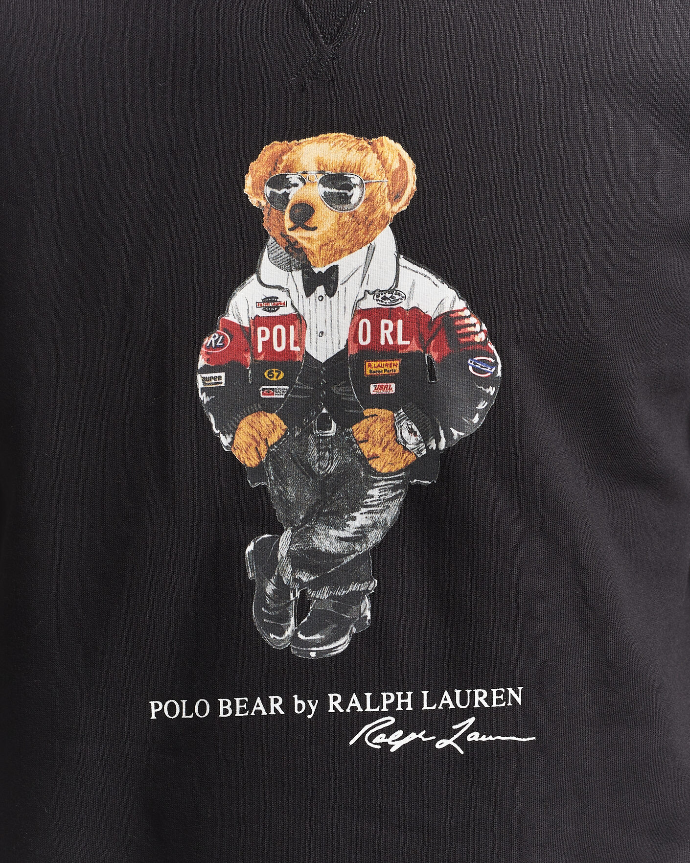 Uomini | Maglieria | Polo Ralph Lauren | Fleece Bear Sweatshirt Polo Black