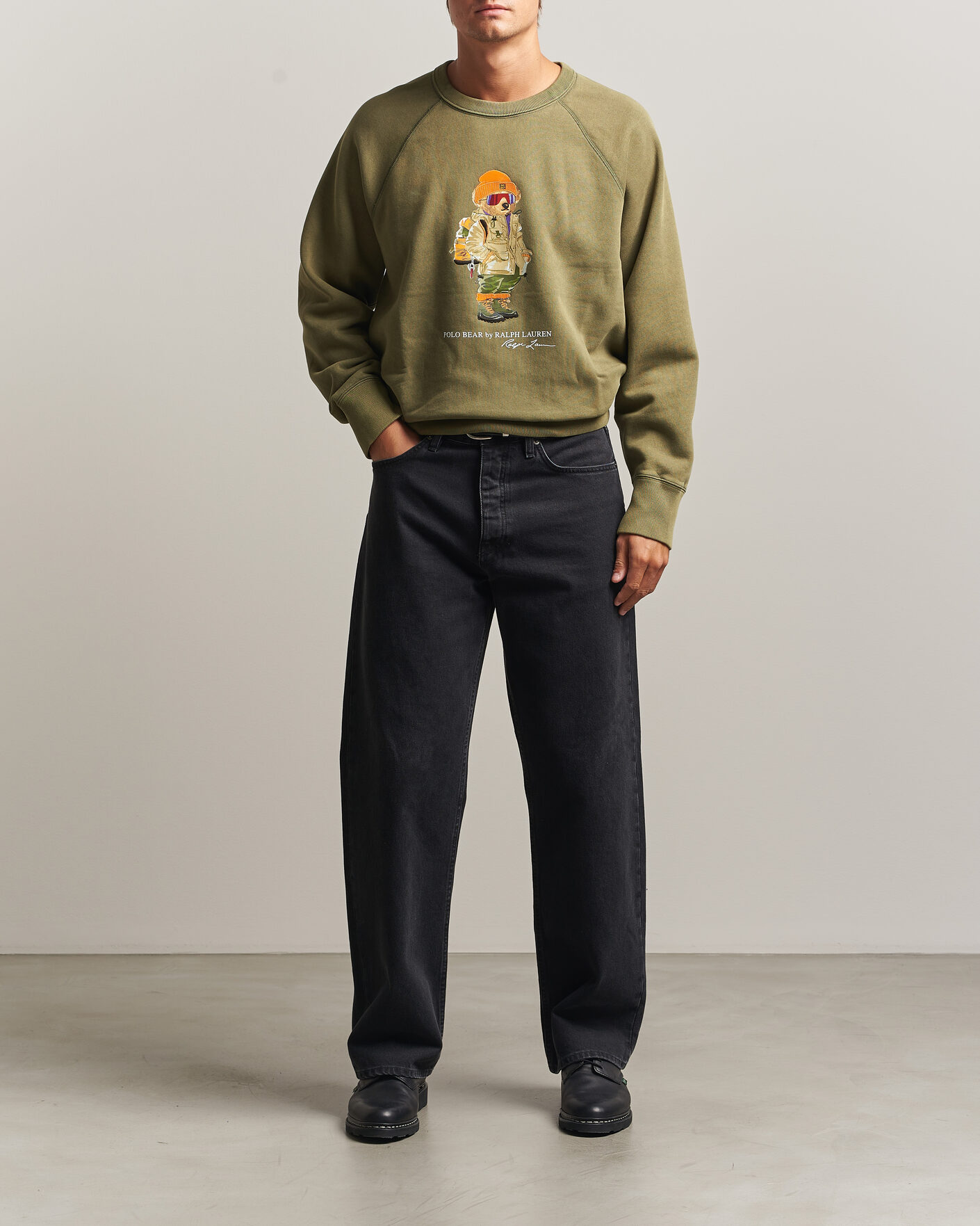 Uomini | Maglieria | Polo Ralph Lauren | Fleece Bear Sweatshirt Cruise Olive