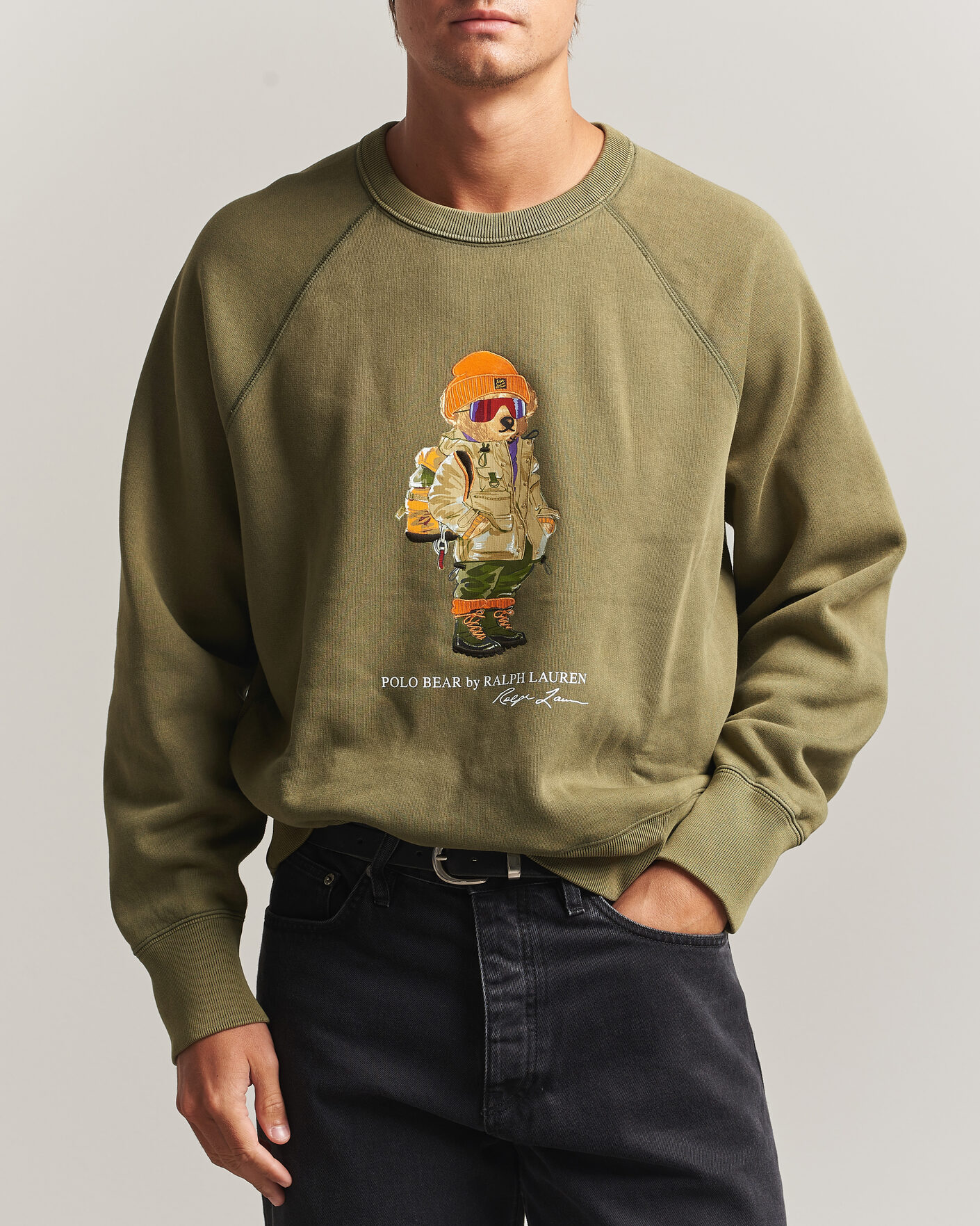 Uomini | Maglieria | Polo Ralph Lauren | Fleece Bear Sweatshirt Cruise Olive