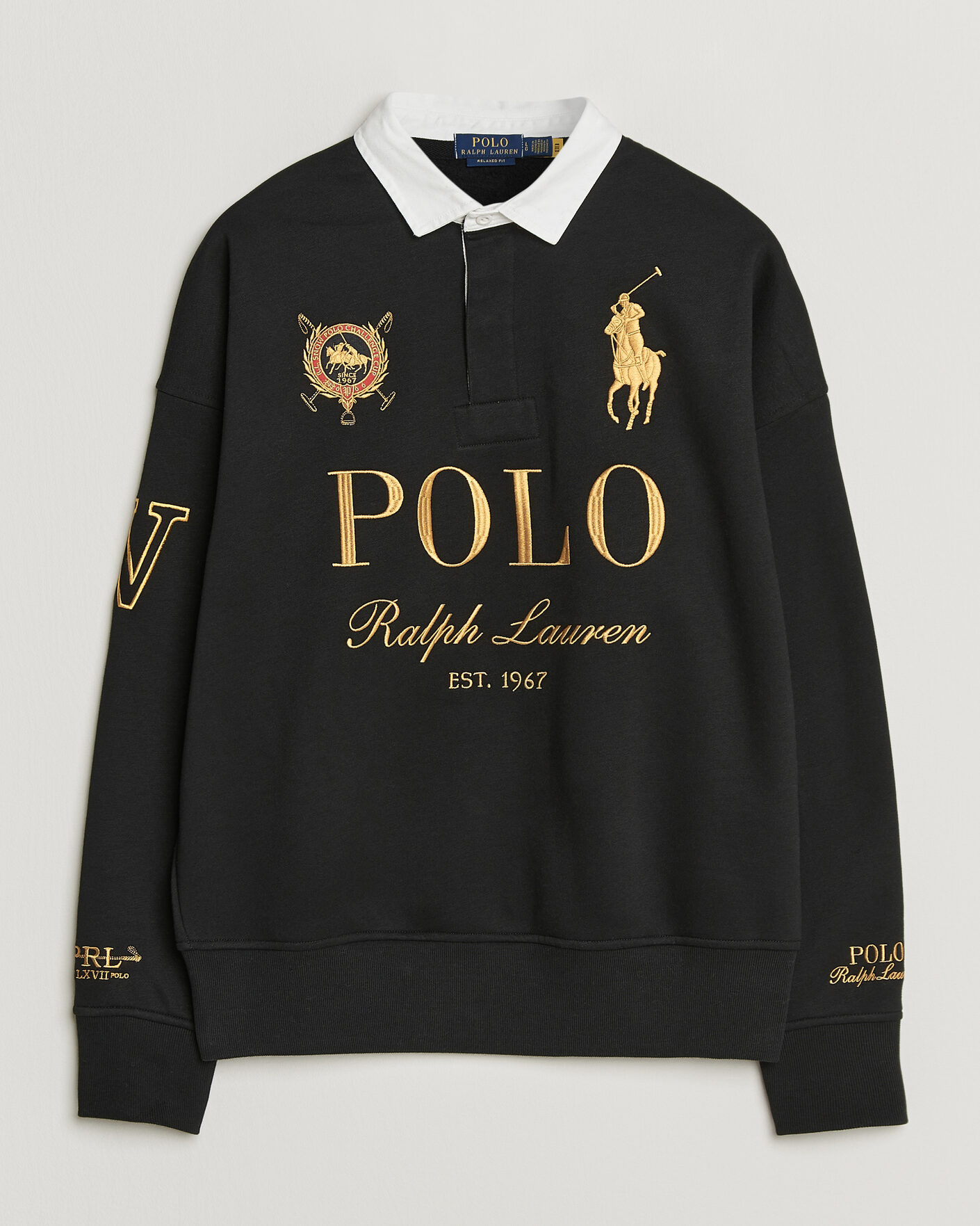 Uomini | Maglieria | Polo Ralph Lauren | Magic Fleece Printed Sweatshirt Polo Black