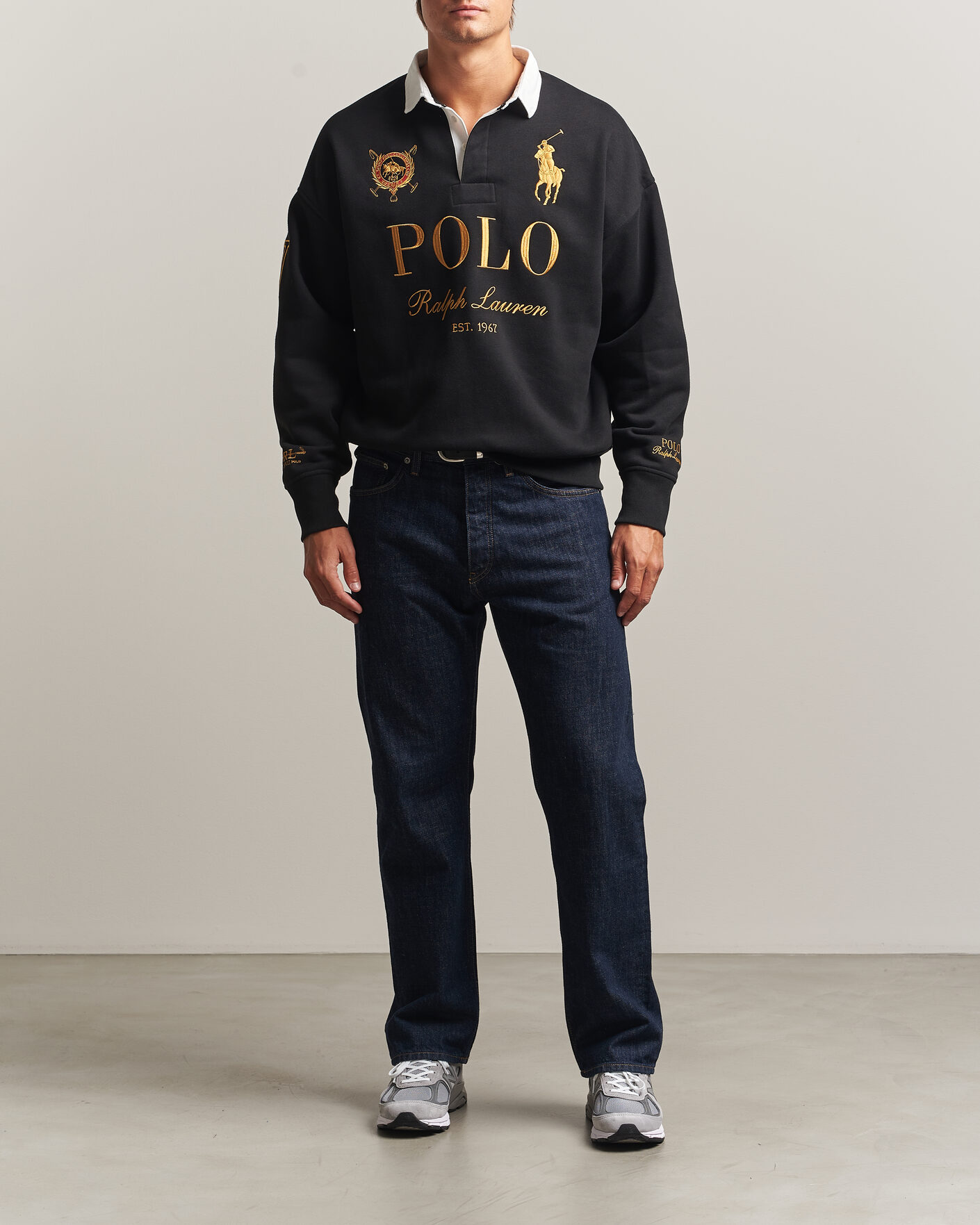 Uomini | Maglieria | Polo Ralph Lauren | Magic Fleece Printed Sweatshirt Polo Black