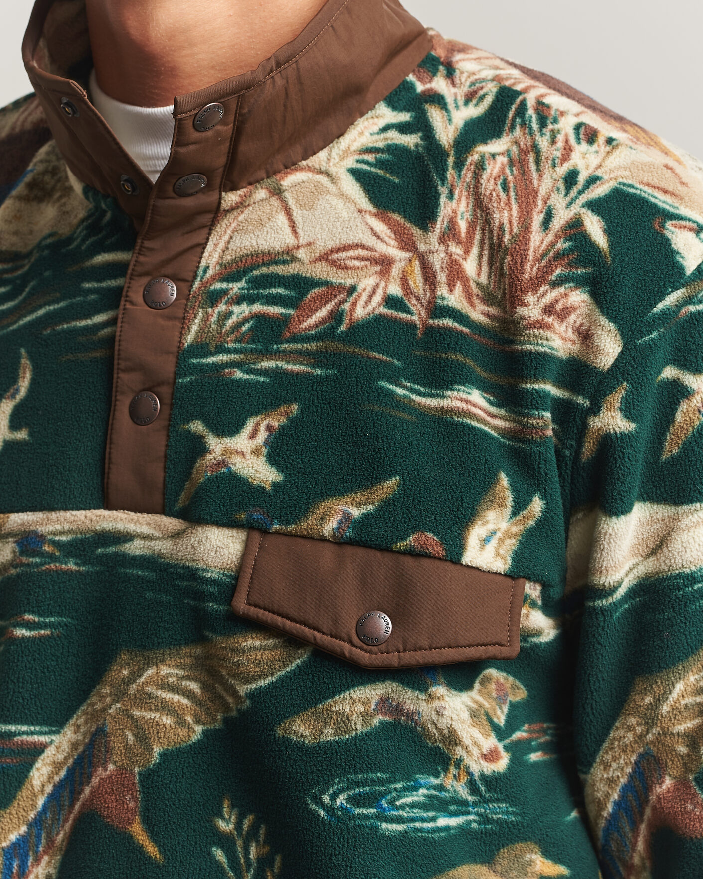 Uomini | Maglieria | Polo Ralph Lauren | Printed Vintage Fleece Pullover Duck Pond Scenic