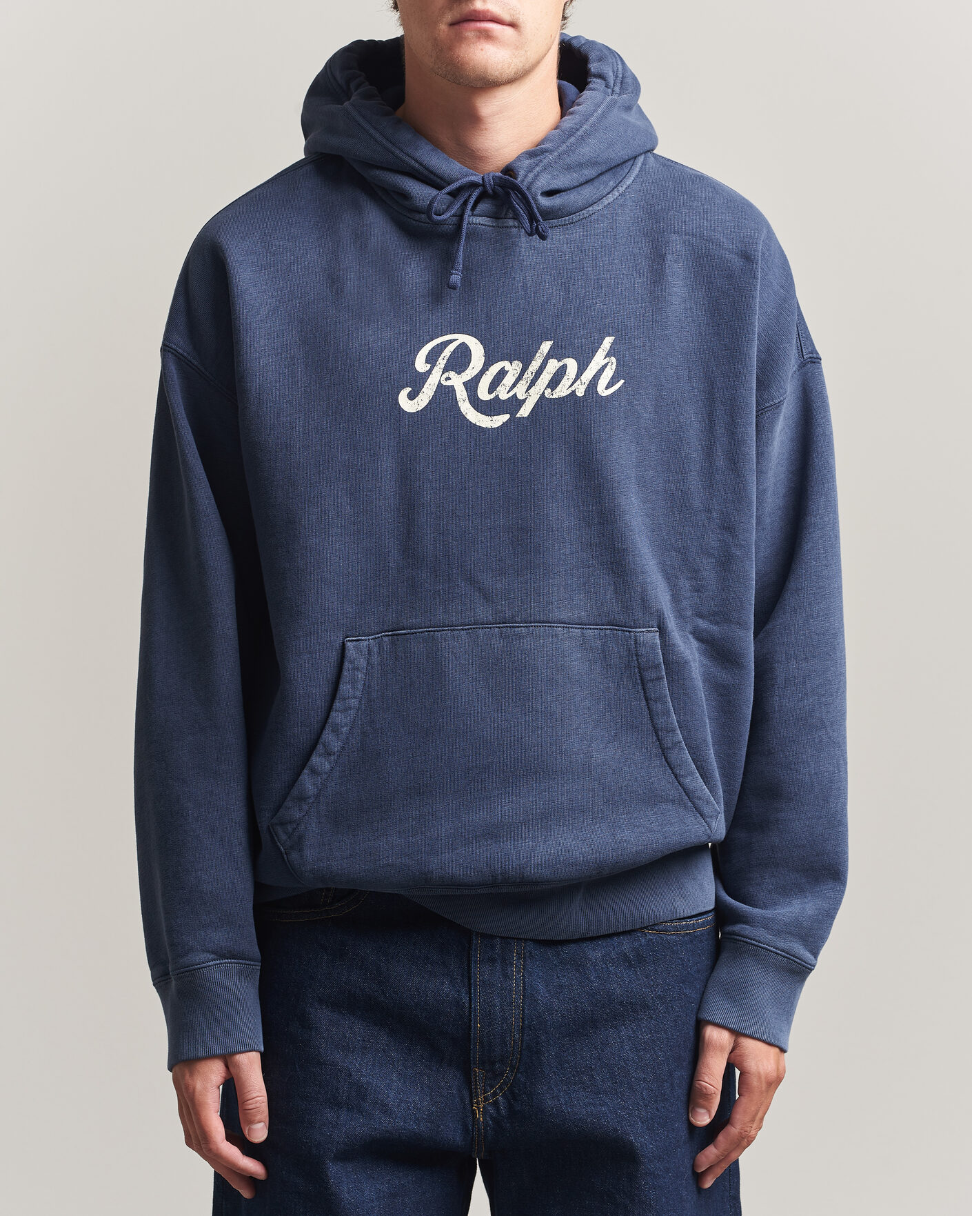 Uomini | Maglieria | Polo Ralph Lauren | Vintage Fleece Logo Hoodie Dark Cobalt