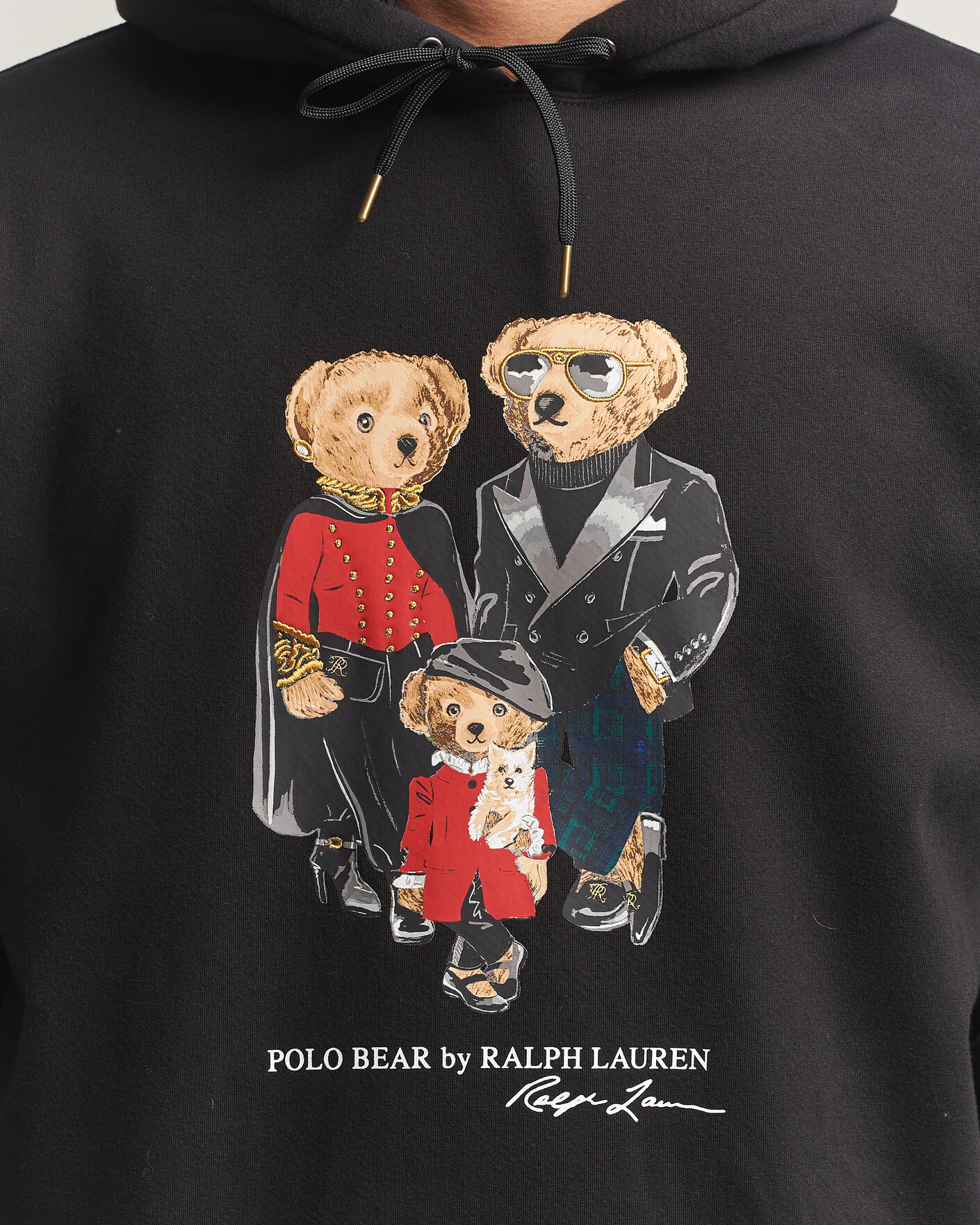 Uomini | Maglieria | Polo Ralph Lauren | Magic Fleece Bear Hoodie Polo Black
