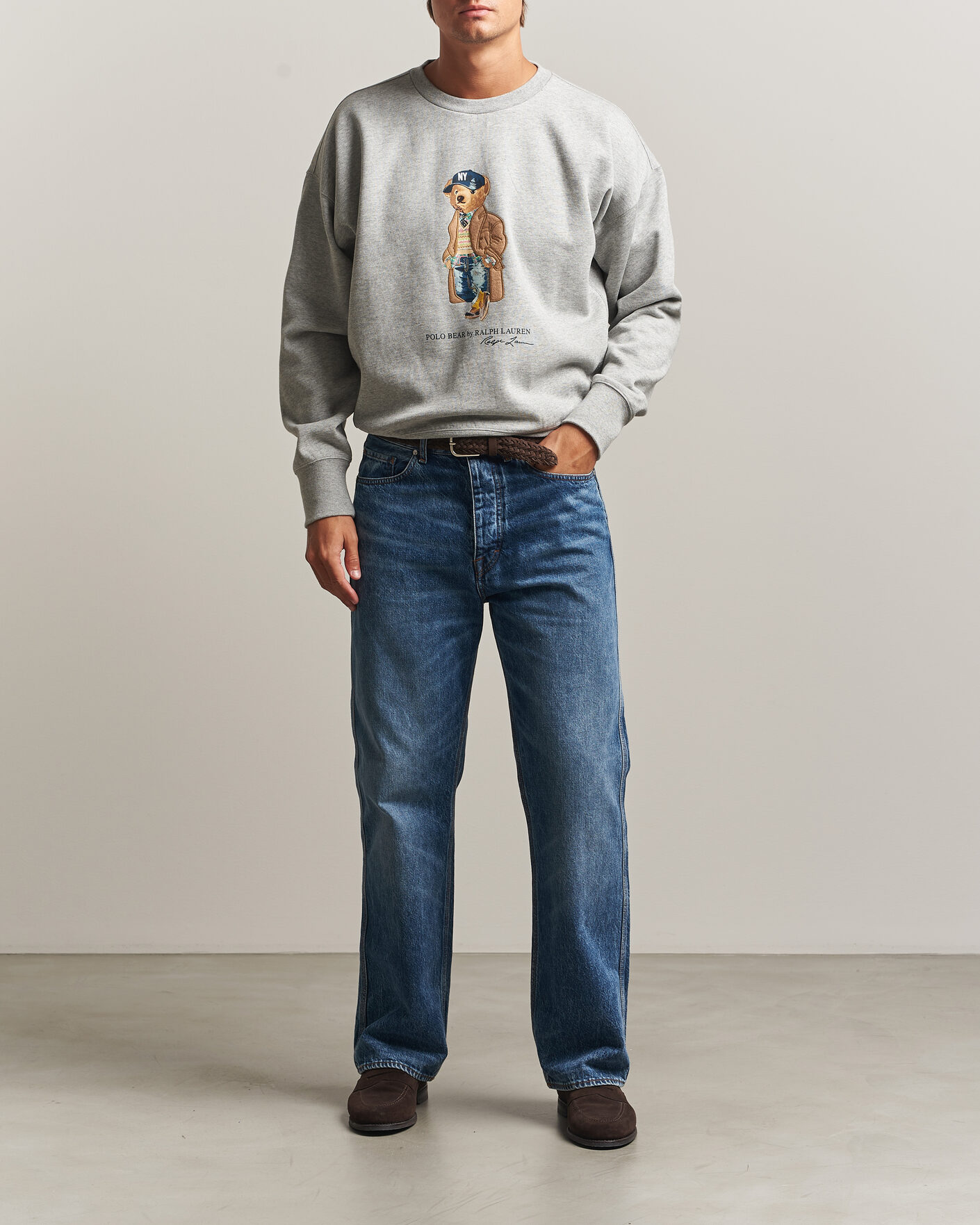 Uomini | Maglieria | Polo Ralph Lauren | Athletic Fleece Bear Sweatshirt Andover Heather