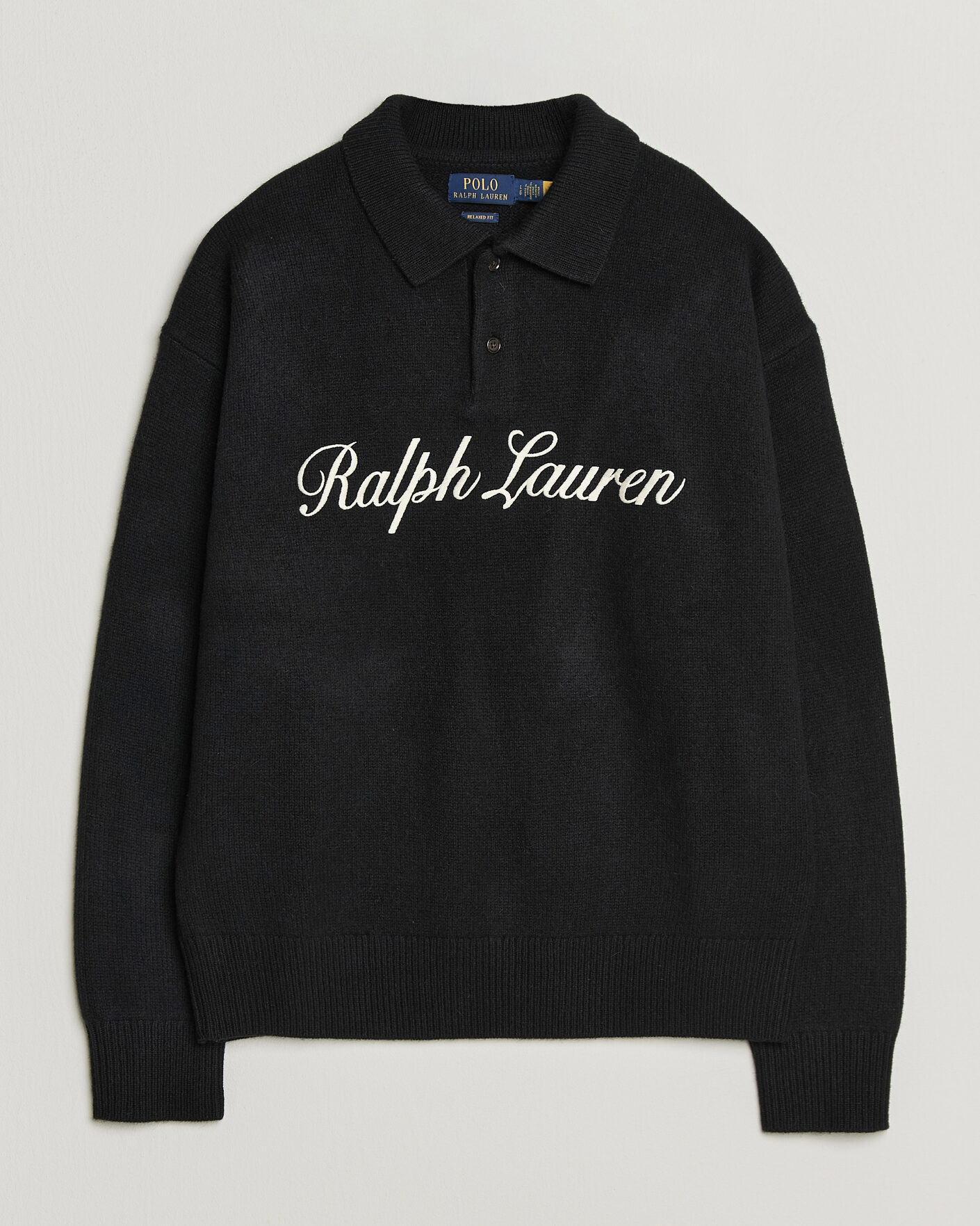 Uomini | Maglieria | Polo Ralph Lauren | Wool/Alpaca Rugby Sweater Polo Black