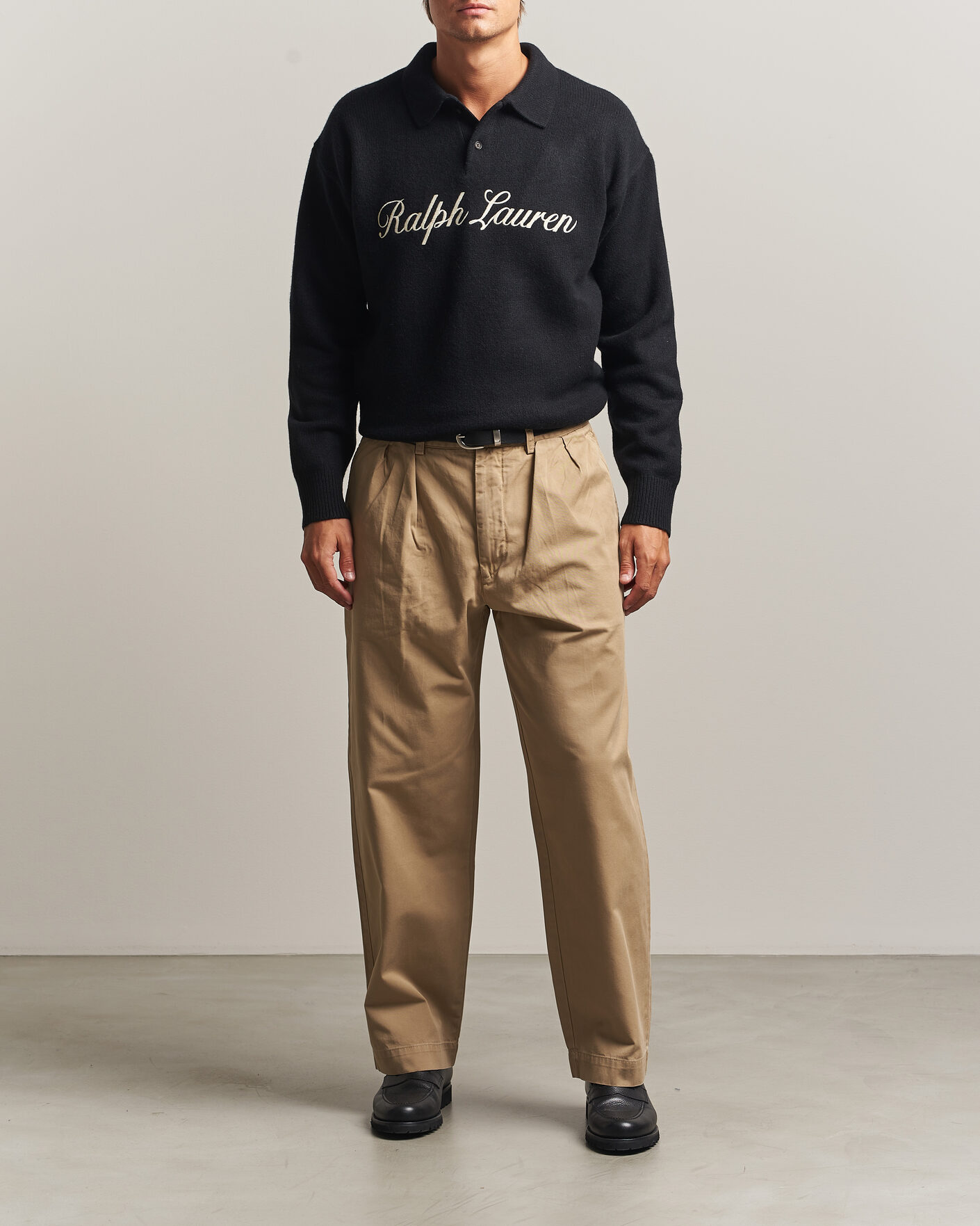 Uomini | Maglieria | Polo Ralph Lauren | Wool/Alpaca Rugby Sweater Polo Black