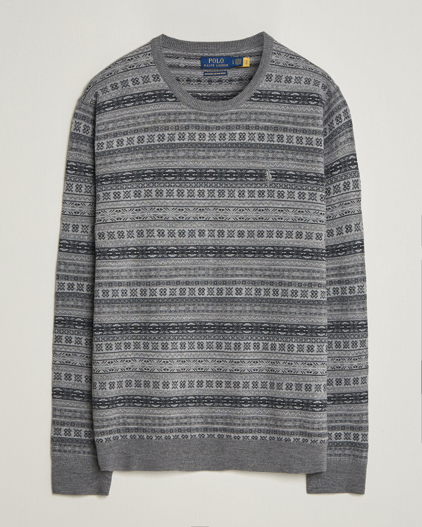 Uomini | Maglieria | Polo Ralph Lauren | Fair Isle Merino Sweater Grey Combo