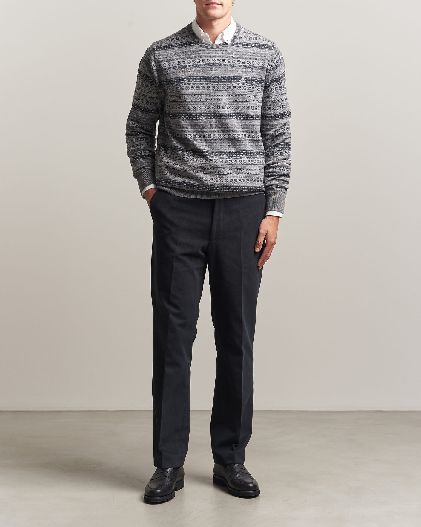 Uomini | Maglieria | Polo Ralph Lauren | Fair Isle Merino Sweater Grey Combo