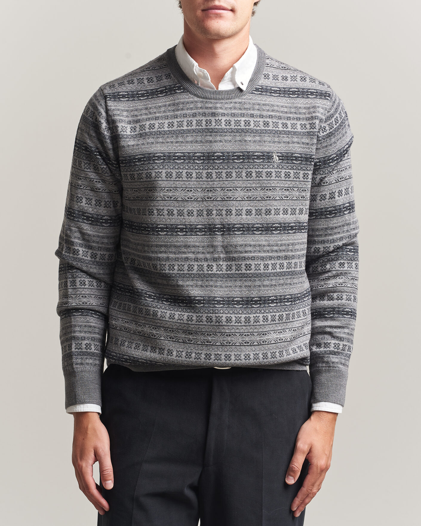 Uomini | Maglieria | Polo Ralph Lauren | Fair Isle Merino Sweater Grey Combo