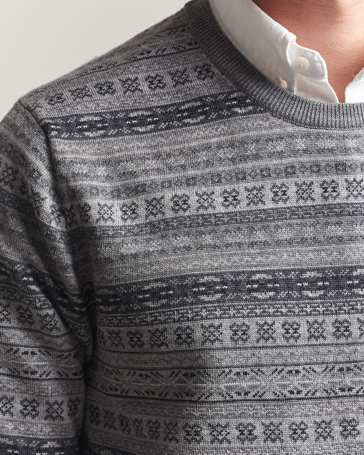 Uomini | Maglieria | Polo Ralph Lauren | Fair Isle Merino Sweater Grey Combo