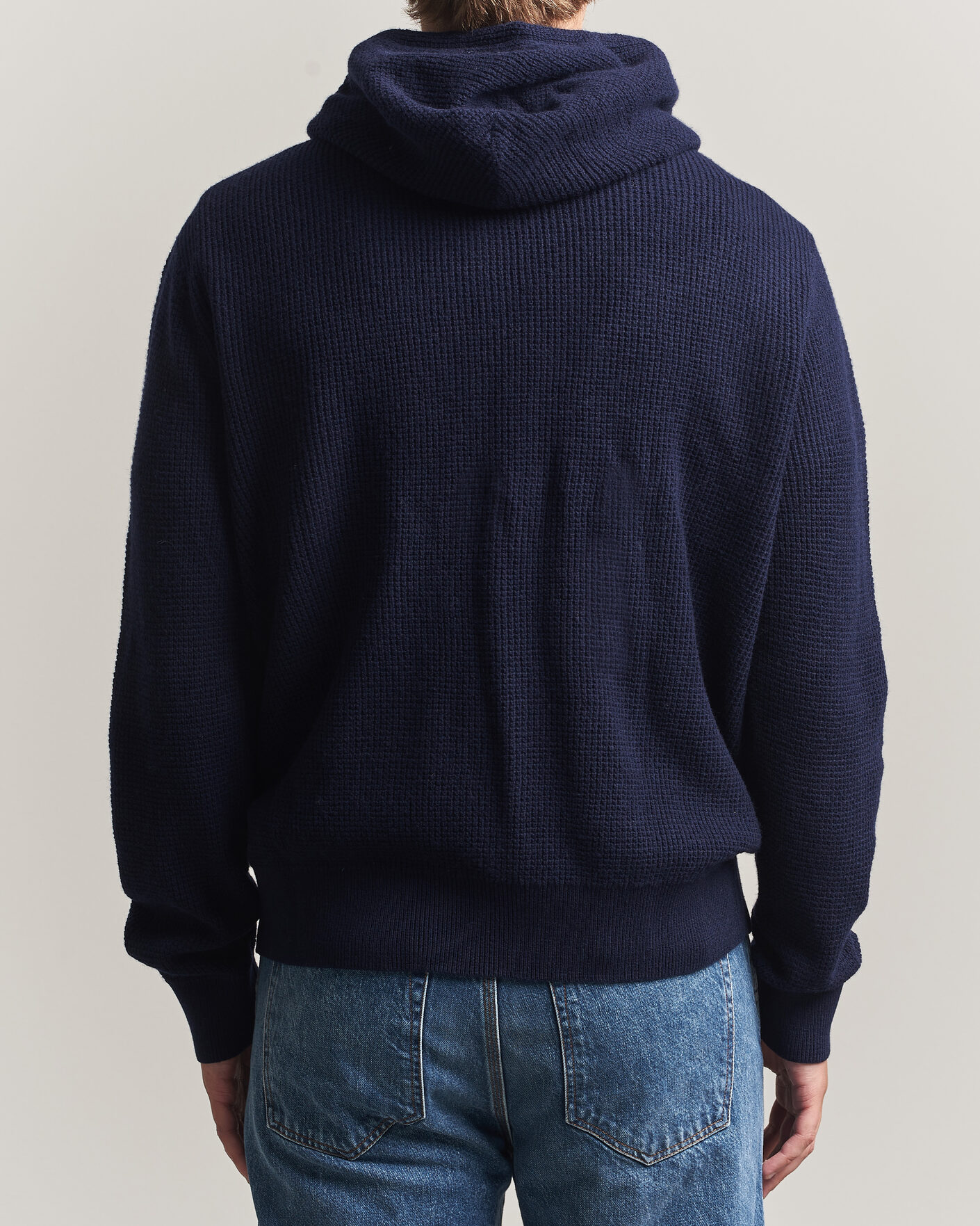 Uomini | Maglieria | Polo Ralph Lauren | Cotton/Wool Full-Zip Hoodie Hunter Navy