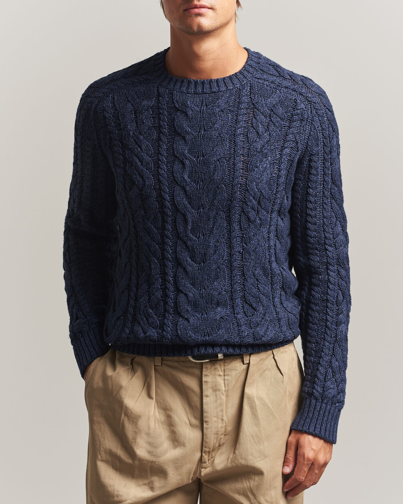 Uomini | Maglieria | Polo Ralph Lauren | Cotton Marl Pullover Navy Combo