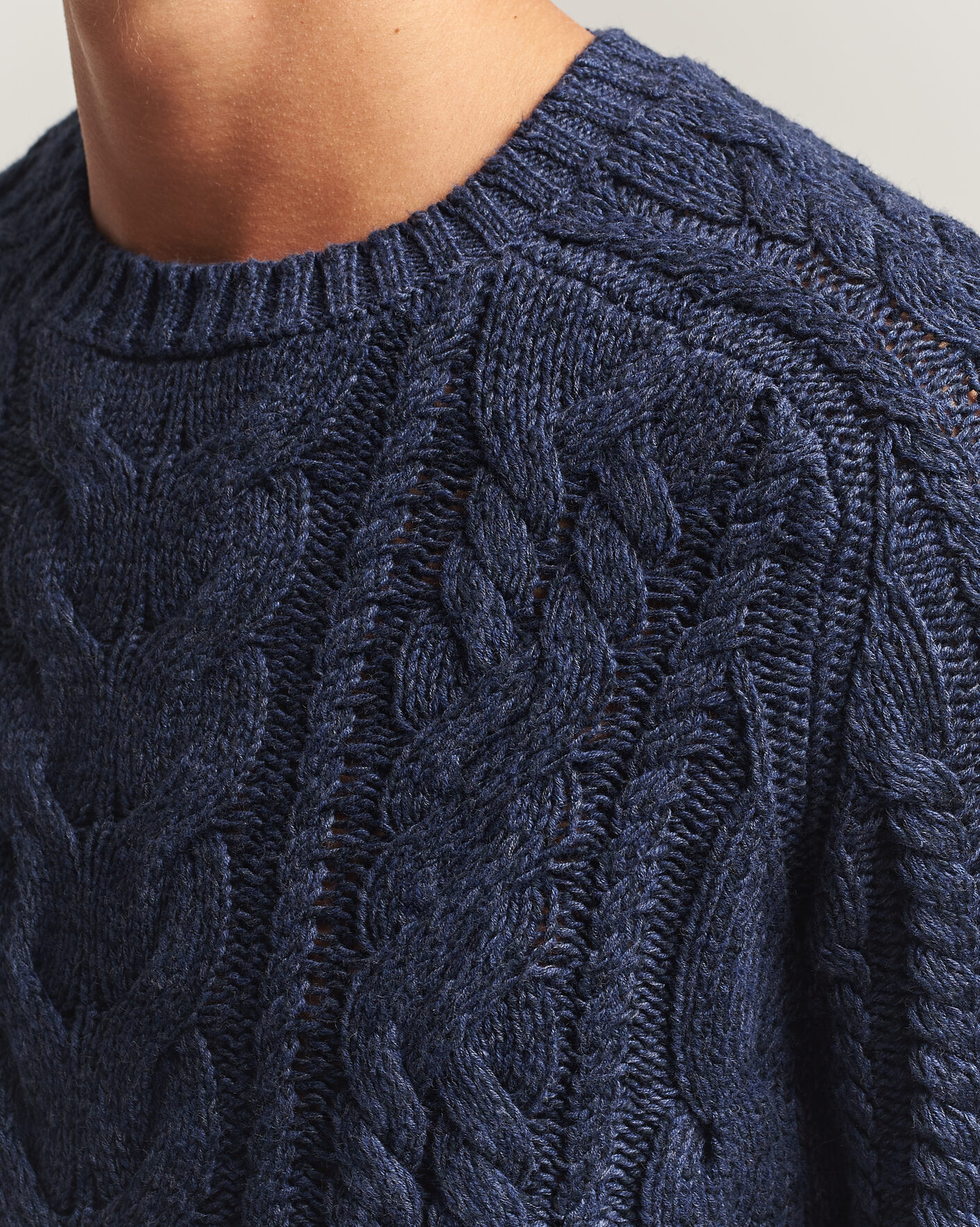 Uomini | Maglieria | Polo Ralph Lauren | Cotton Marl Pullover Navy Combo