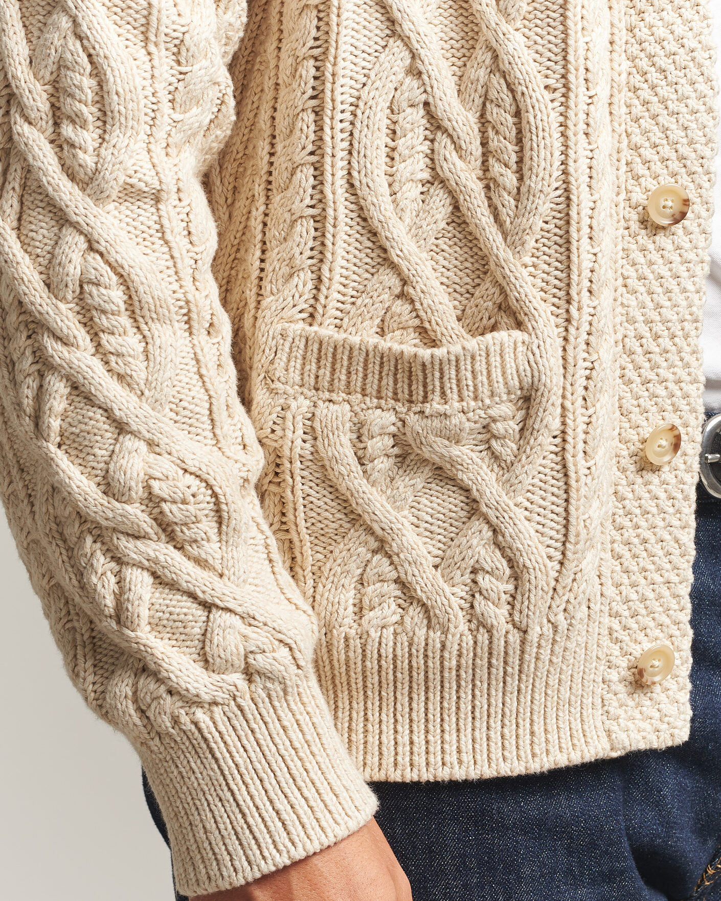 Uomini | Maglieria | Polo Ralph Lauren | Cotton Marl Cardigan Oatmeal Combo