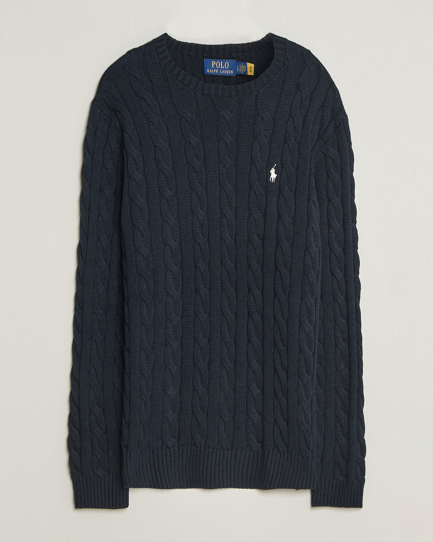 Uomini | Maglieria | Polo Ralph Lauren | Cotton Cable Pullover Hunter Navy