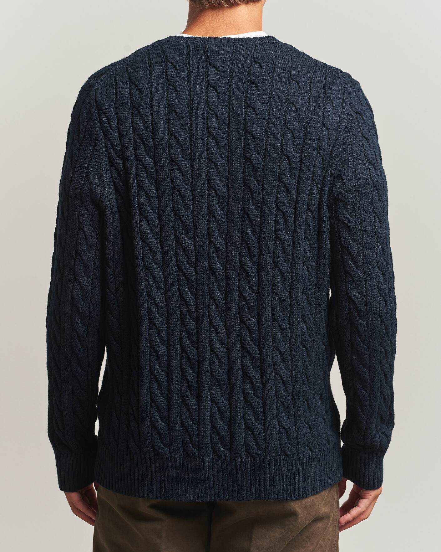 Uomini | Maglieria | Polo Ralph Lauren | Cotton Cable Pullover Hunter Navy