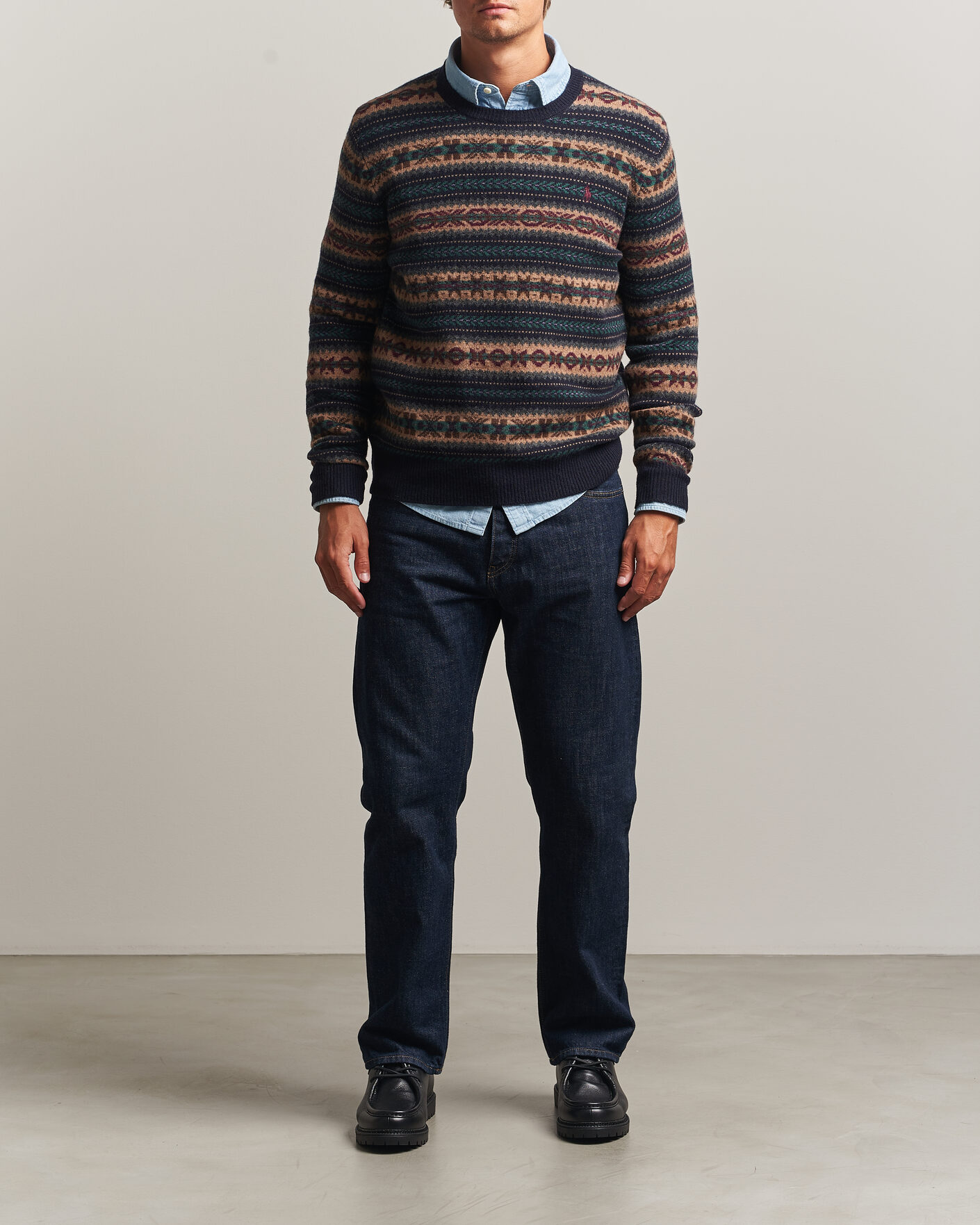 Uomini | Maglieria | Polo Ralph Lauren | Fair Isle Wool Sweater Navy Combo