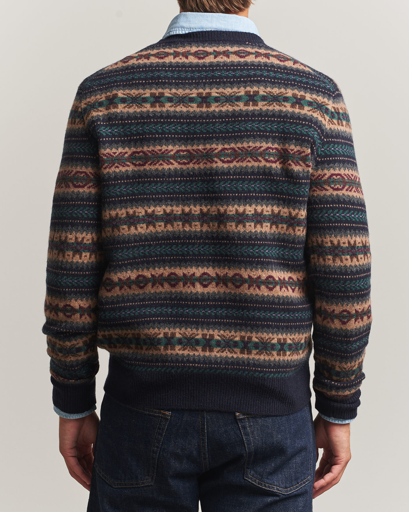 Uomini | Maglieria | Polo Ralph Lauren | Fair Isle Wool Sweater Navy Combo