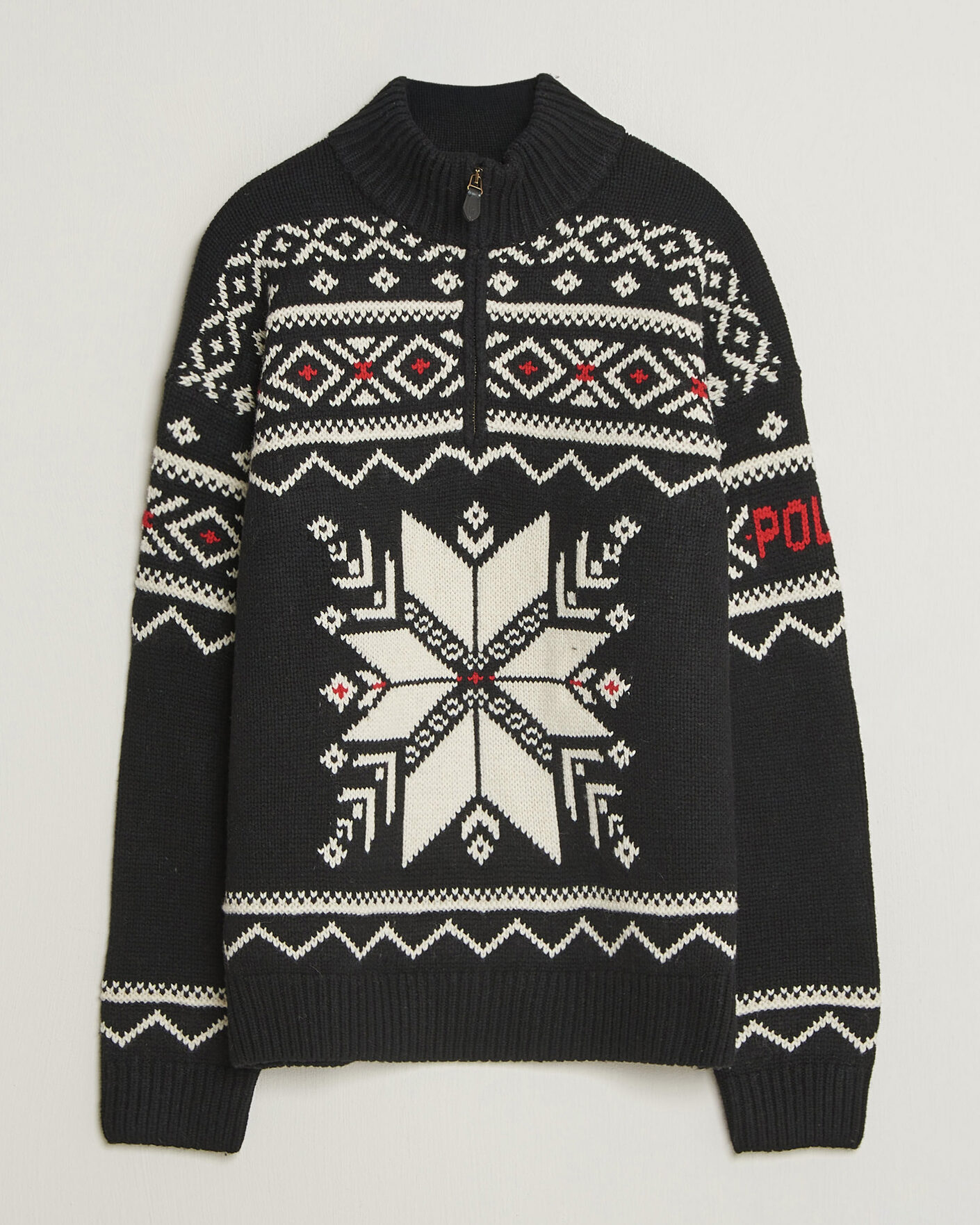 Uomini | Maglieria | Polo Ralph Lauren | Wool Cotton Blend Sweater Black Combo