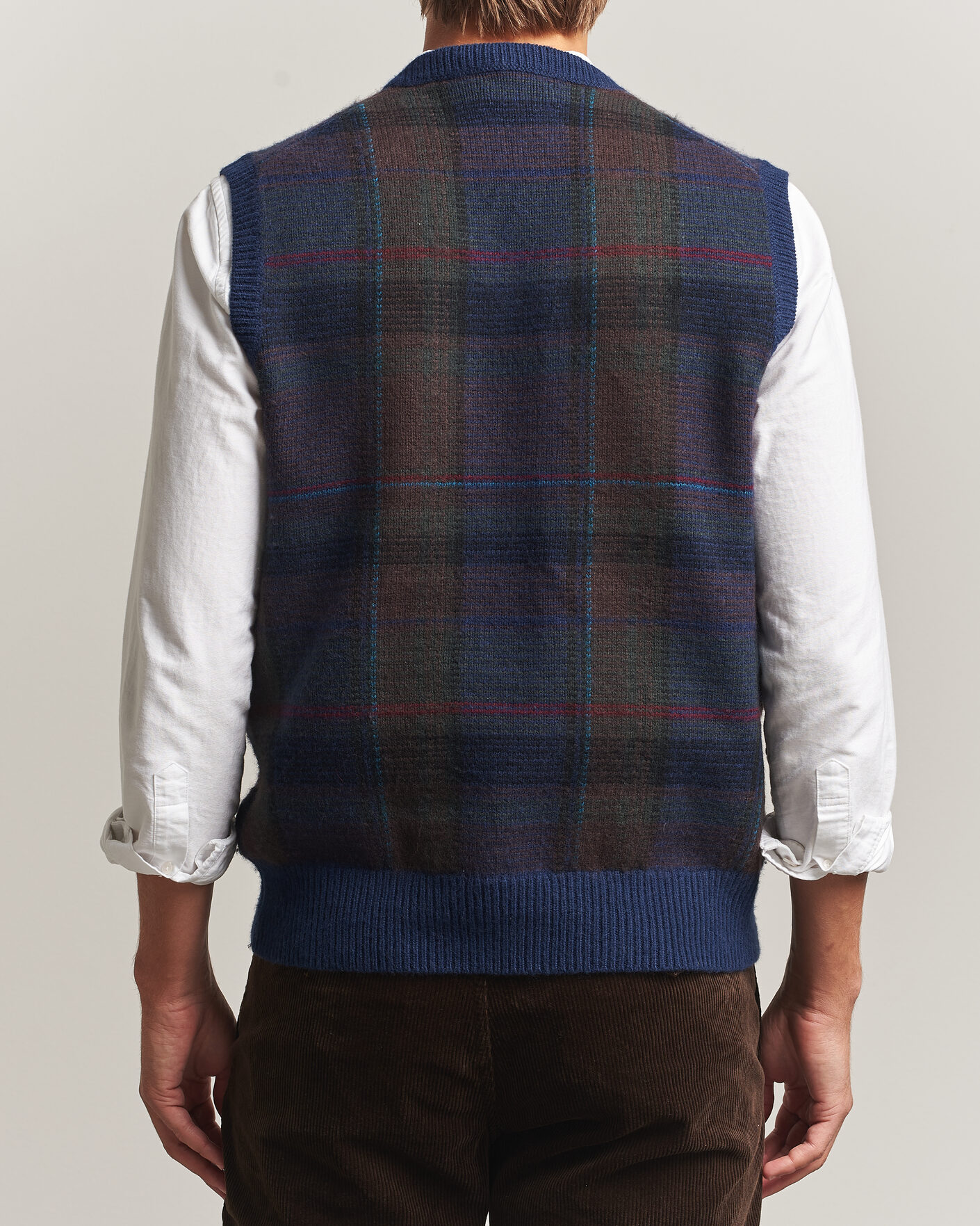 Uomini | Maglieria | Polo Ralph Lauren | Hudson Cotton Blend V-Neck Vest Navy Multi