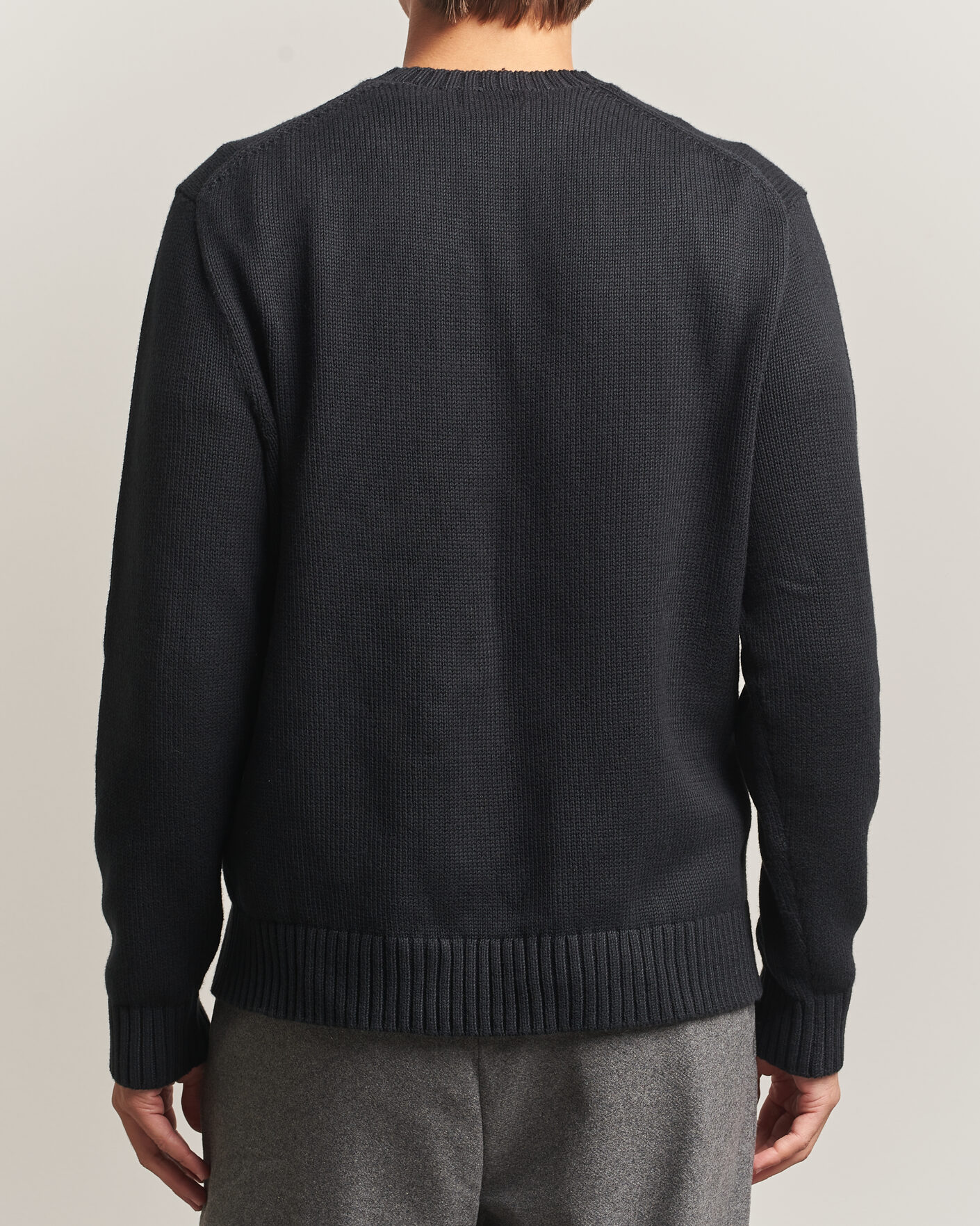 Uomini | Maglieria | Polo Ralph Lauren | Cotton Blend Bear Sweater Polo Black