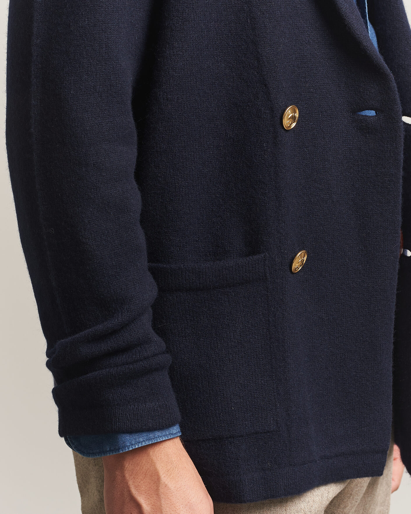 Uomini | Maglieria | Polo Ralph Lauren | Double Breasted Cashmere Cardigan Aviator Navy
