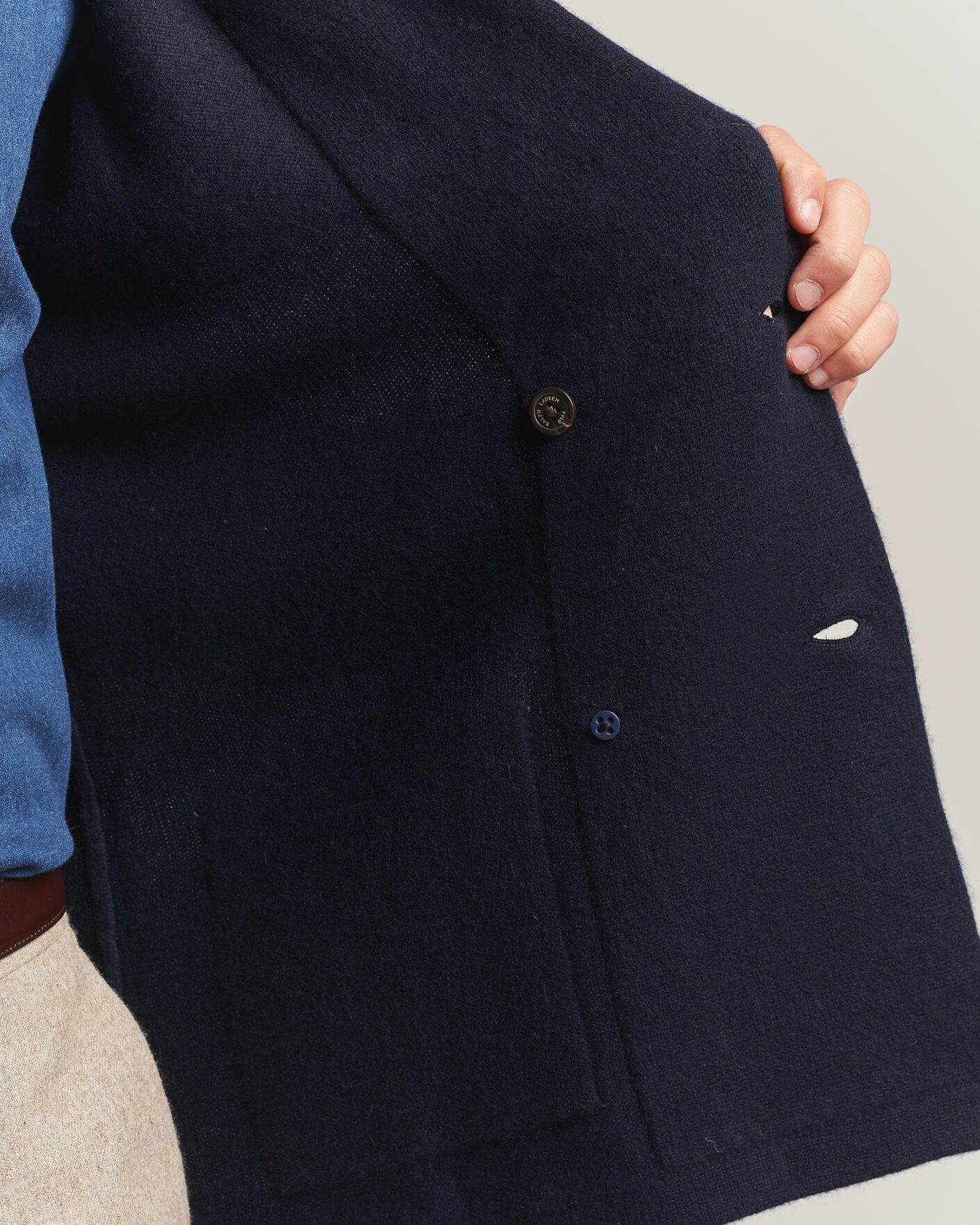 Uomini | Maglieria | Polo Ralph Lauren | Double Breasted Cashmere Cardigan Aviator Navy