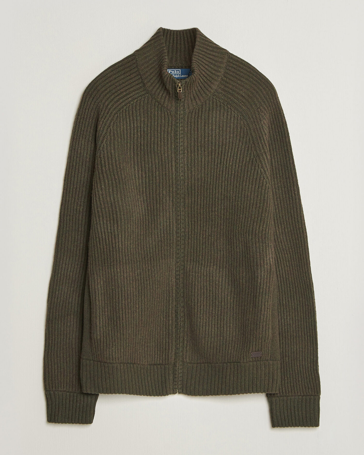 Uomini | Maglieria | Polo Ralph Lauren | Wool/Cashmere Full-Zip Ekanite Olive Heather
