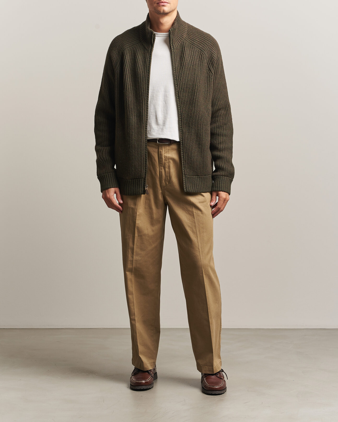 Uomini | Maglieria | Polo Ralph Lauren | Wool/Cashmere Full-Zip Ekanite Olive Heather