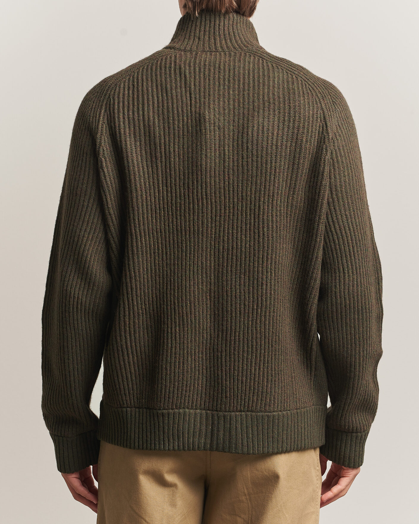 Uomini | Maglieria | Polo Ralph Lauren | Wool/Cashmere Full-Zip Ekanite Olive Heather