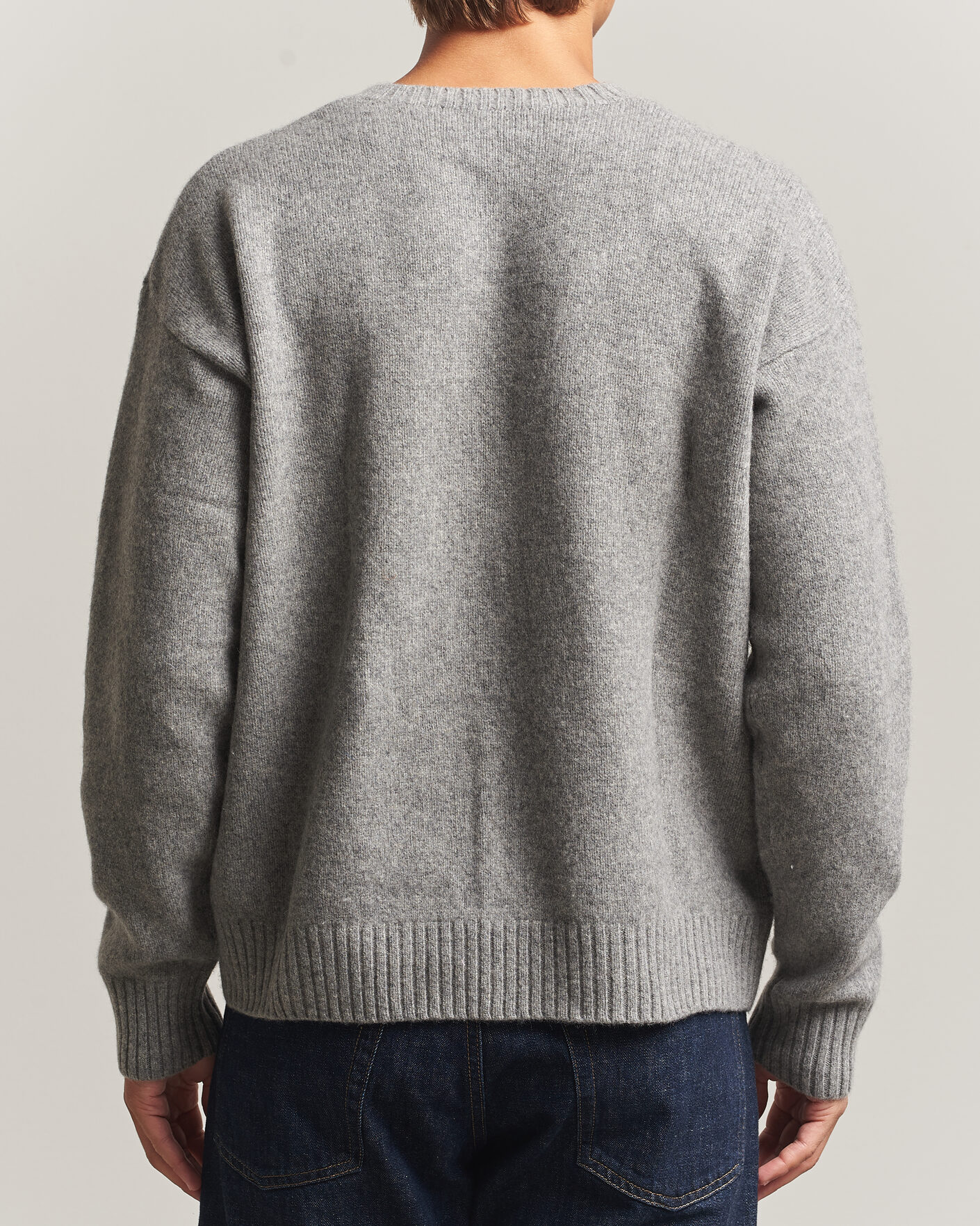 Uomini | Maglieria | Polo Ralph Lauren | Wool Blend Bear Sweater Grey Combo