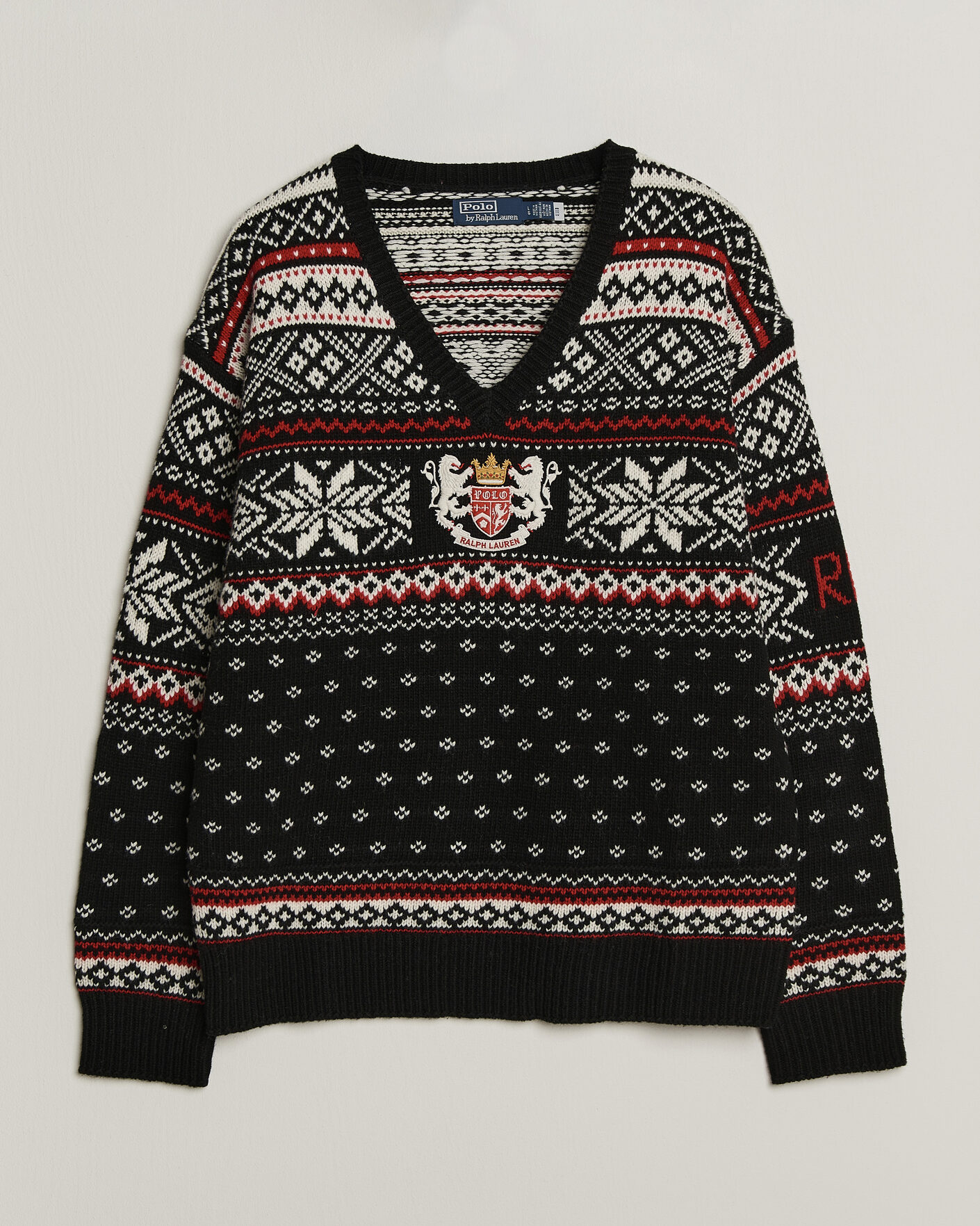Uomini | Maglieria | Polo Ralph Lauren | Royal Holiday Wool Sweater Black Combo