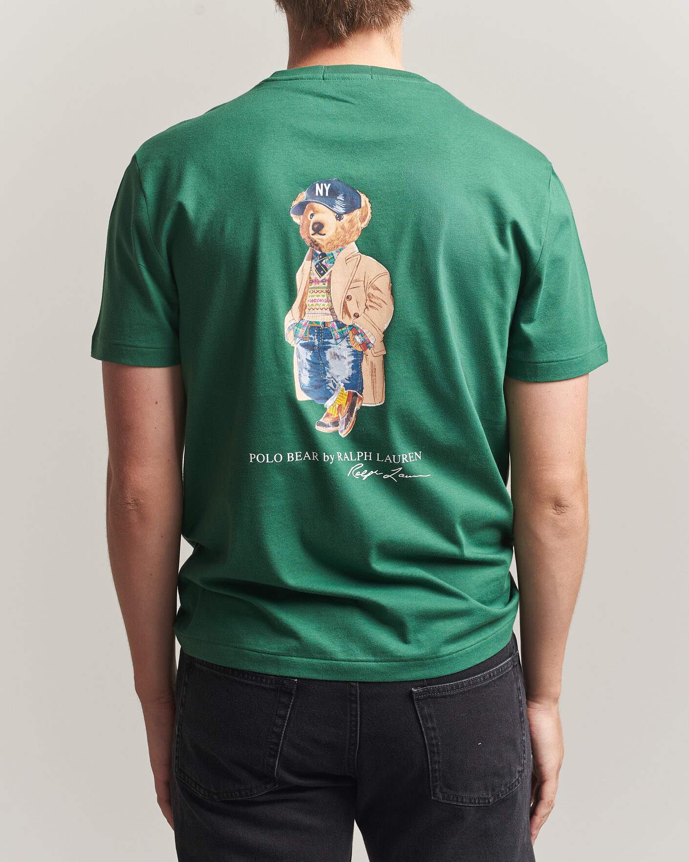 Uomini | T-shirt | Polo Ralph Lauren | Custom Slit Fit Bear T-Shirt Verano Green