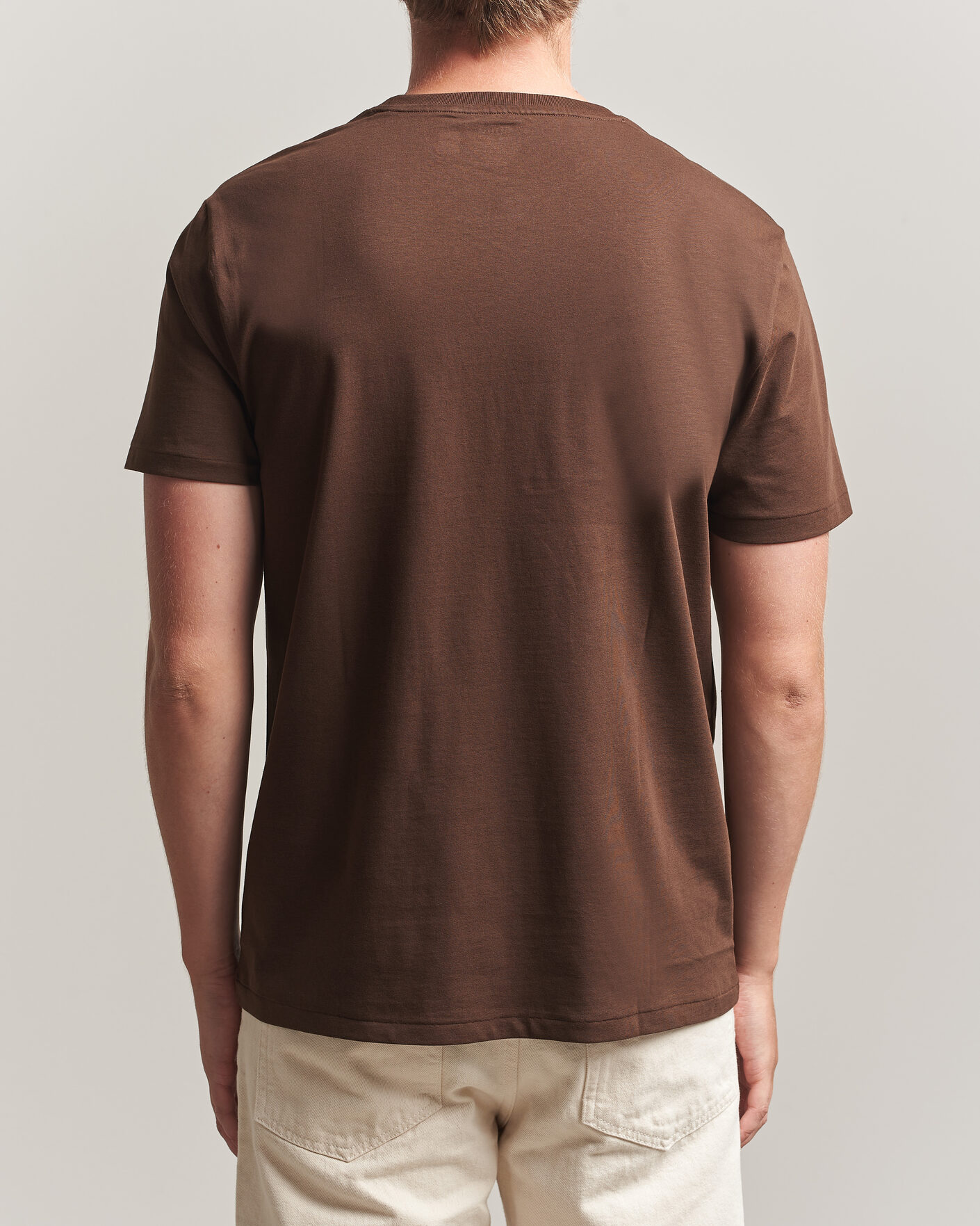 Uomini | T-shirt | Polo Ralph Lauren | Custom Slim Fit T-shirt Nutmeg Brown