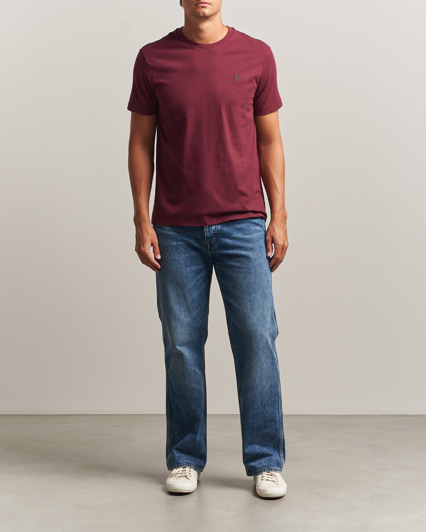 Uomini | T-shirt | Polo Ralph Lauren | Custom Slim Fit T-shirt Spring Wine Heather