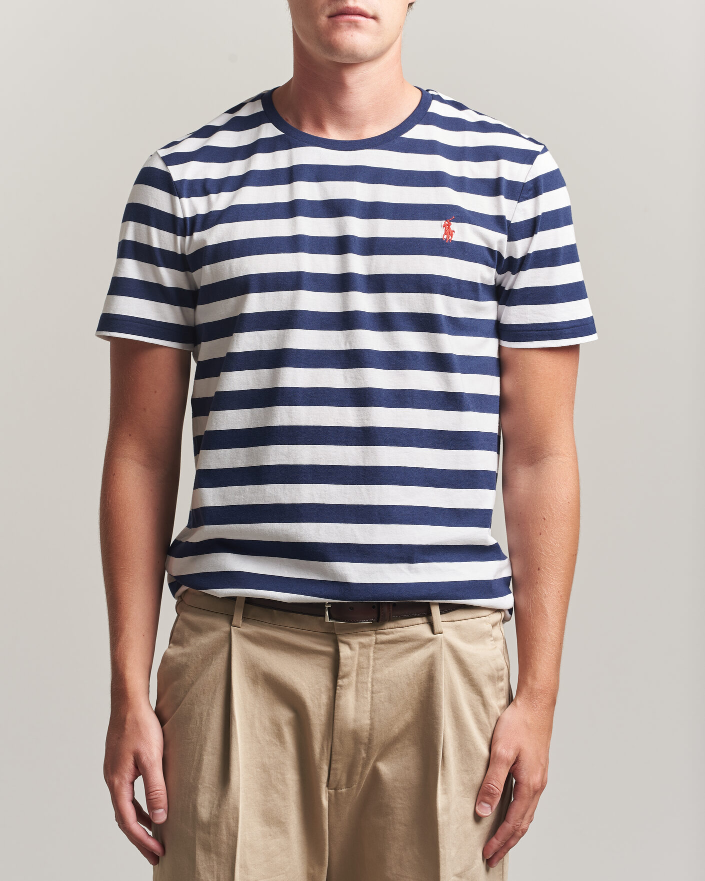 Uomini | T-shirt | Polo Ralph Lauren | Custom Slim Fit Striped T-Shirt Newport Navy