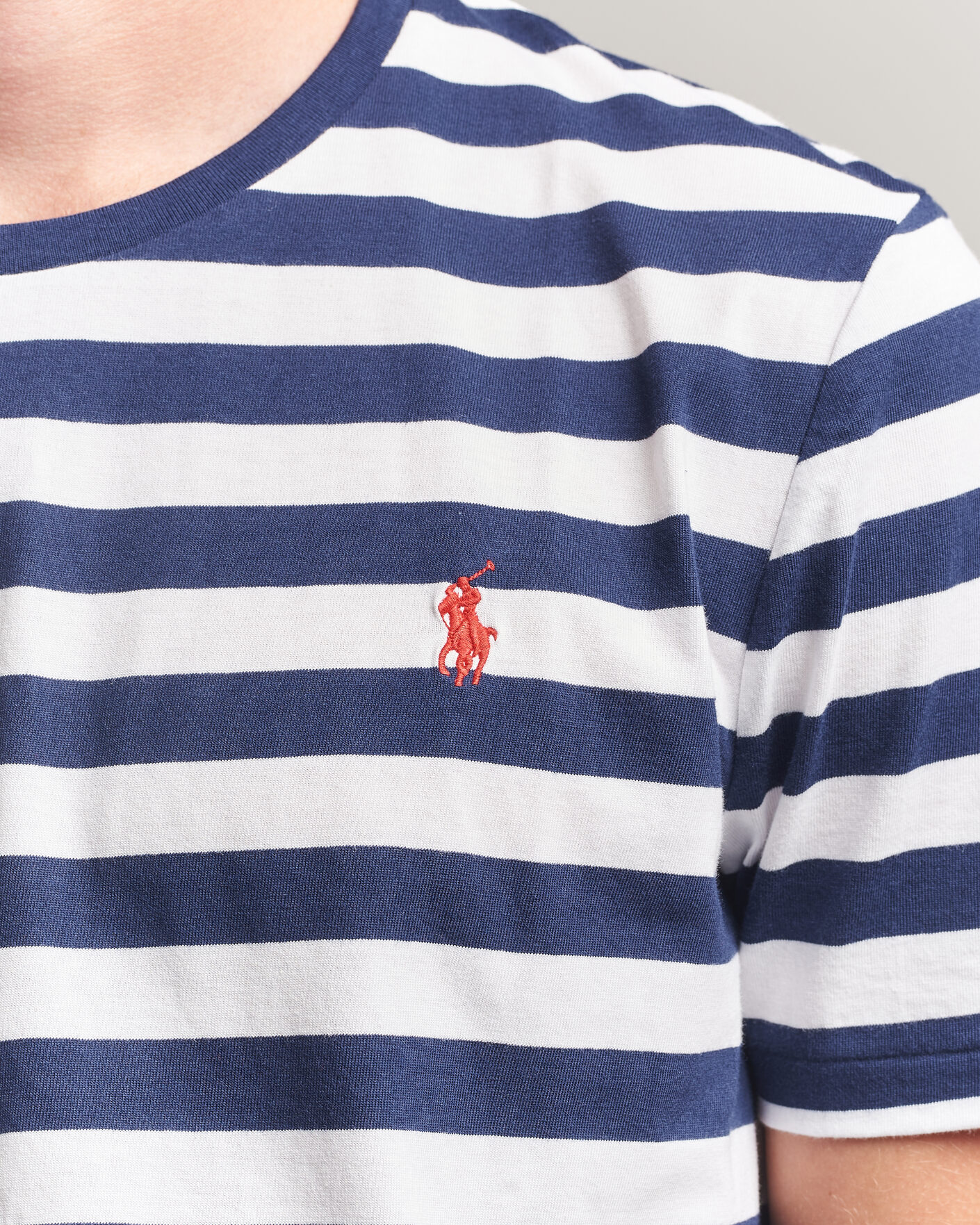 Uomini | T-shirt | Polo Ralph Lauren | Custom Slim Fit Striped T-Shirt Newport Navy