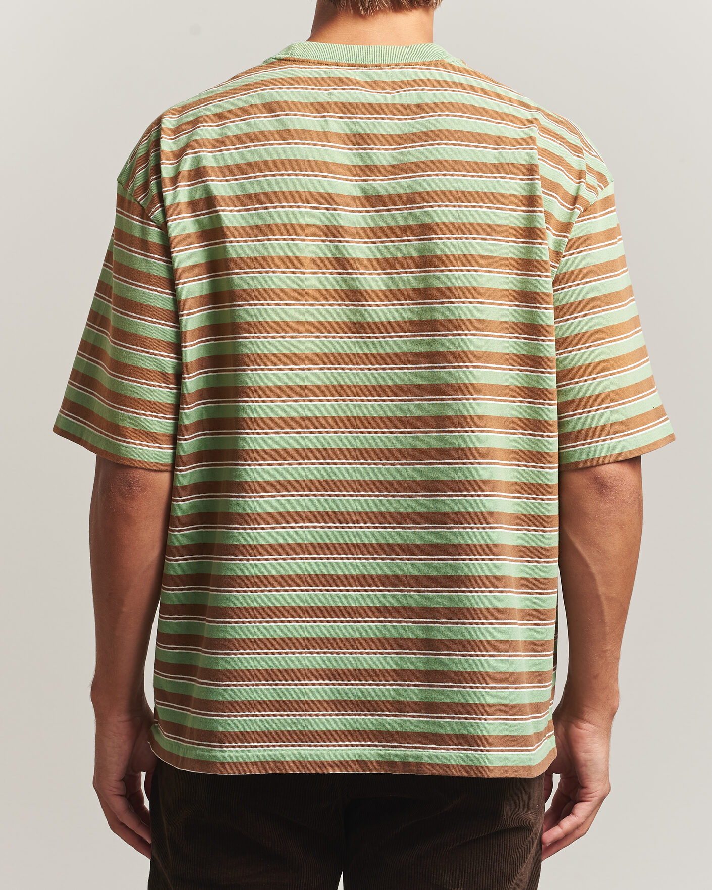 Uomini | T-shirt | Polo Ralph Lauren | Relaxed Fit Striped T-Shirt Outback Green