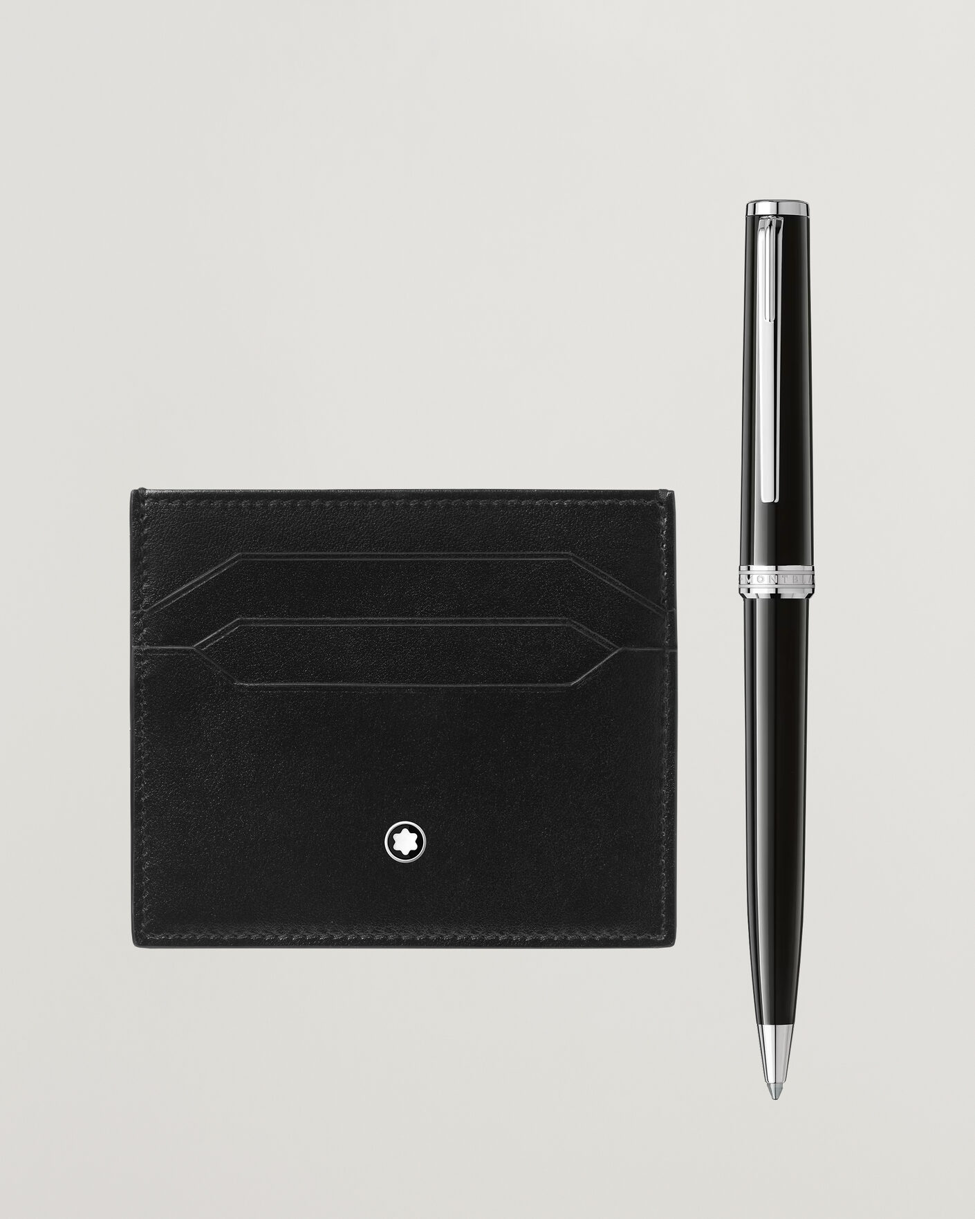 Uomini | Penne | Montblanc | SET BP PIX Black + MST Card Holder 6C Bk 