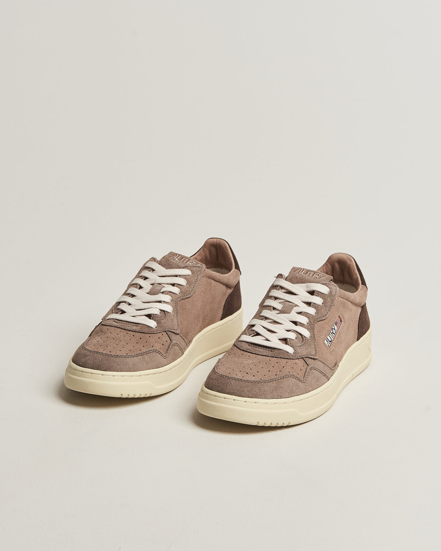 Uomini | Sneakers | Autry | Medalist Low Suede Mix Sneaker Brown/Grey/Beige