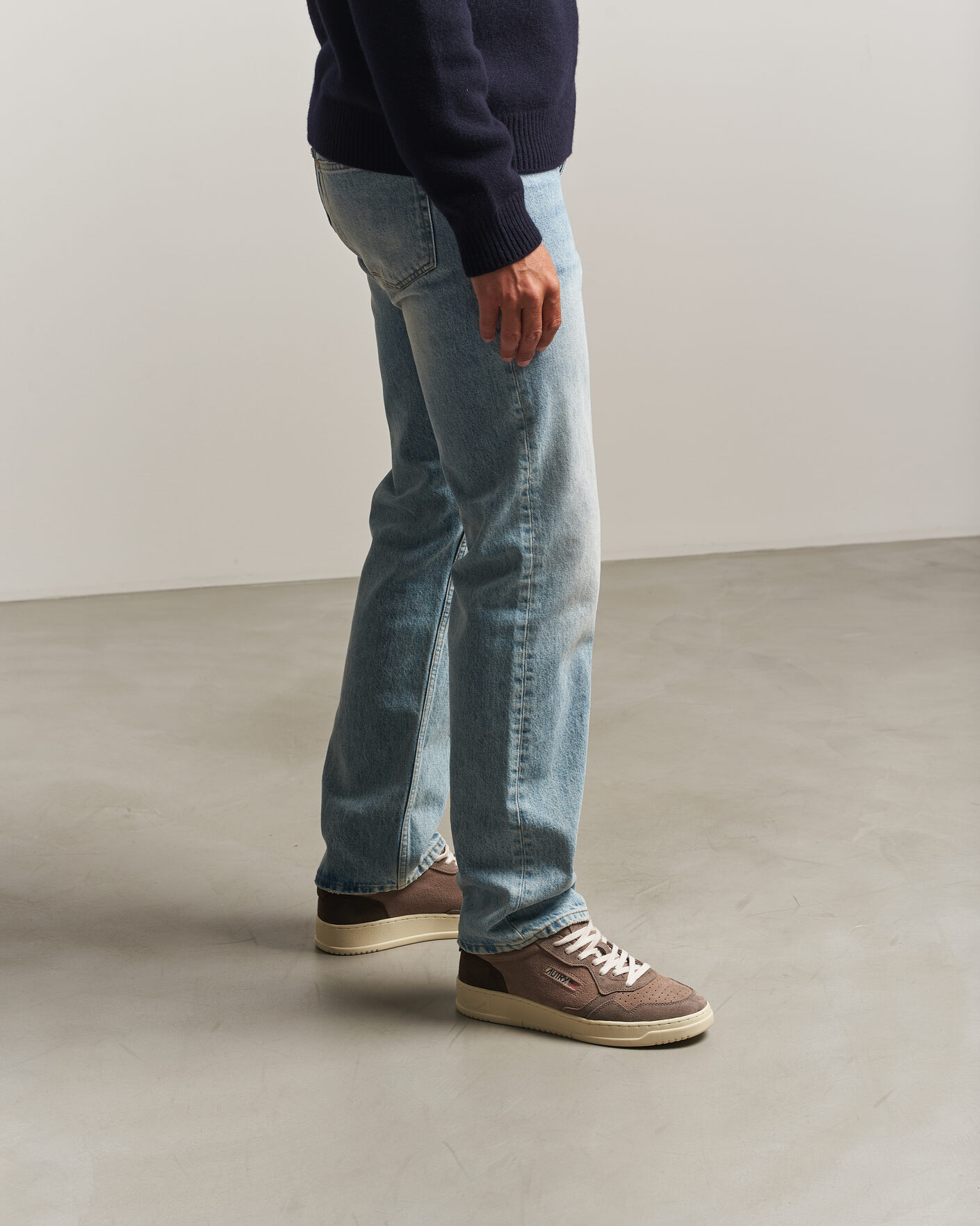 Uomini | Sneakers | Autry | Medalist Low Suede Mix Sneaker Brown/Grey/Beige