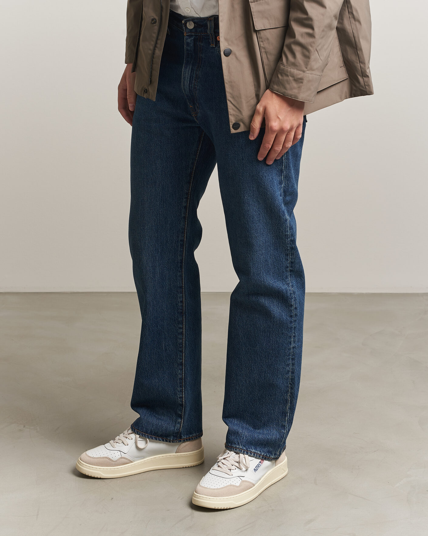 Uomini | Sneakers | Autry | Medalist Low Leather/Suede Sneaker White/Lion