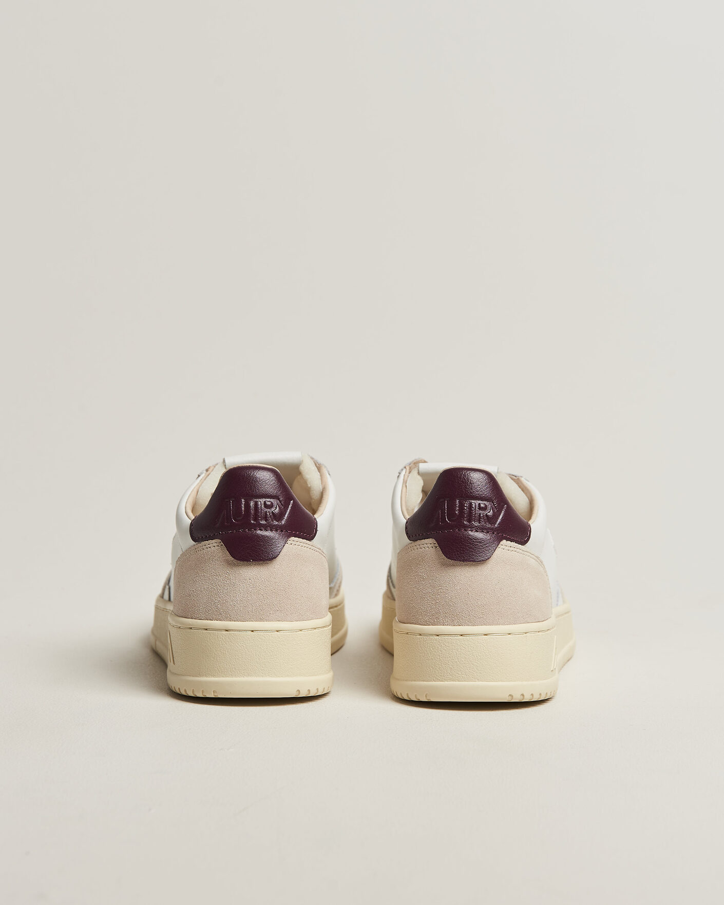 Uomini | Sneakers | Autry | Medalist Low Leather/Suede Sneaker White/Fig