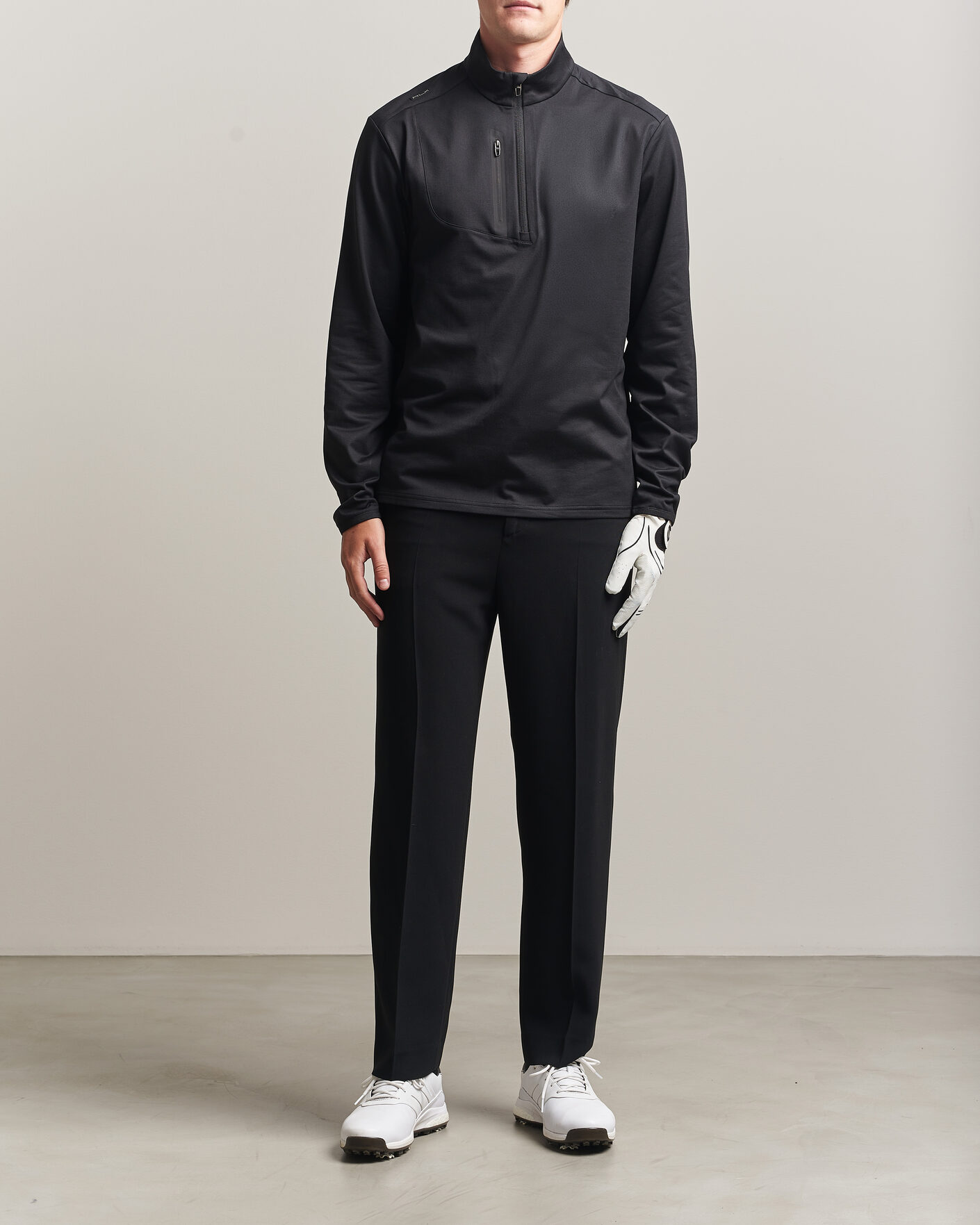 Uomini | Abbigliamento da golf | Polo Ralph Lauren | Luxury Jersey Half Zip Polo Black
