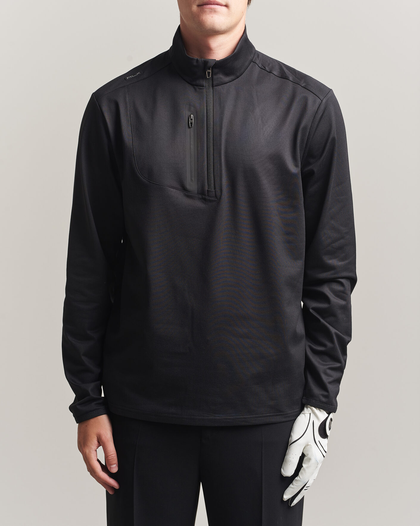 Uomini | Maglieria | Polo Ralph Lauren | Luxury Jersey Half Zip Polo Black