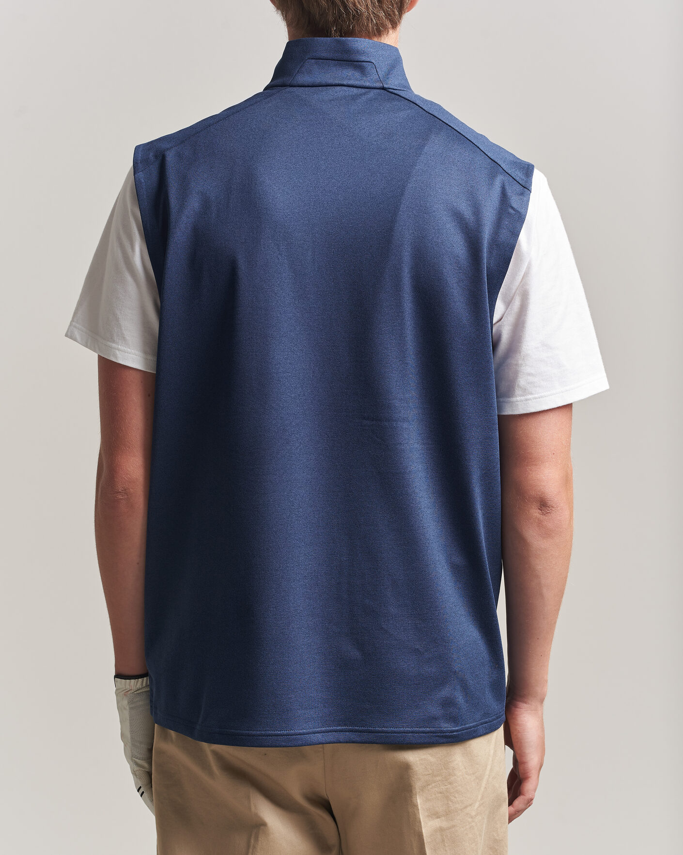 Uomini | Maglieria | RLX Ralph Lauren | Luxury Jersey Vest Half Zip Spring Navy Heather